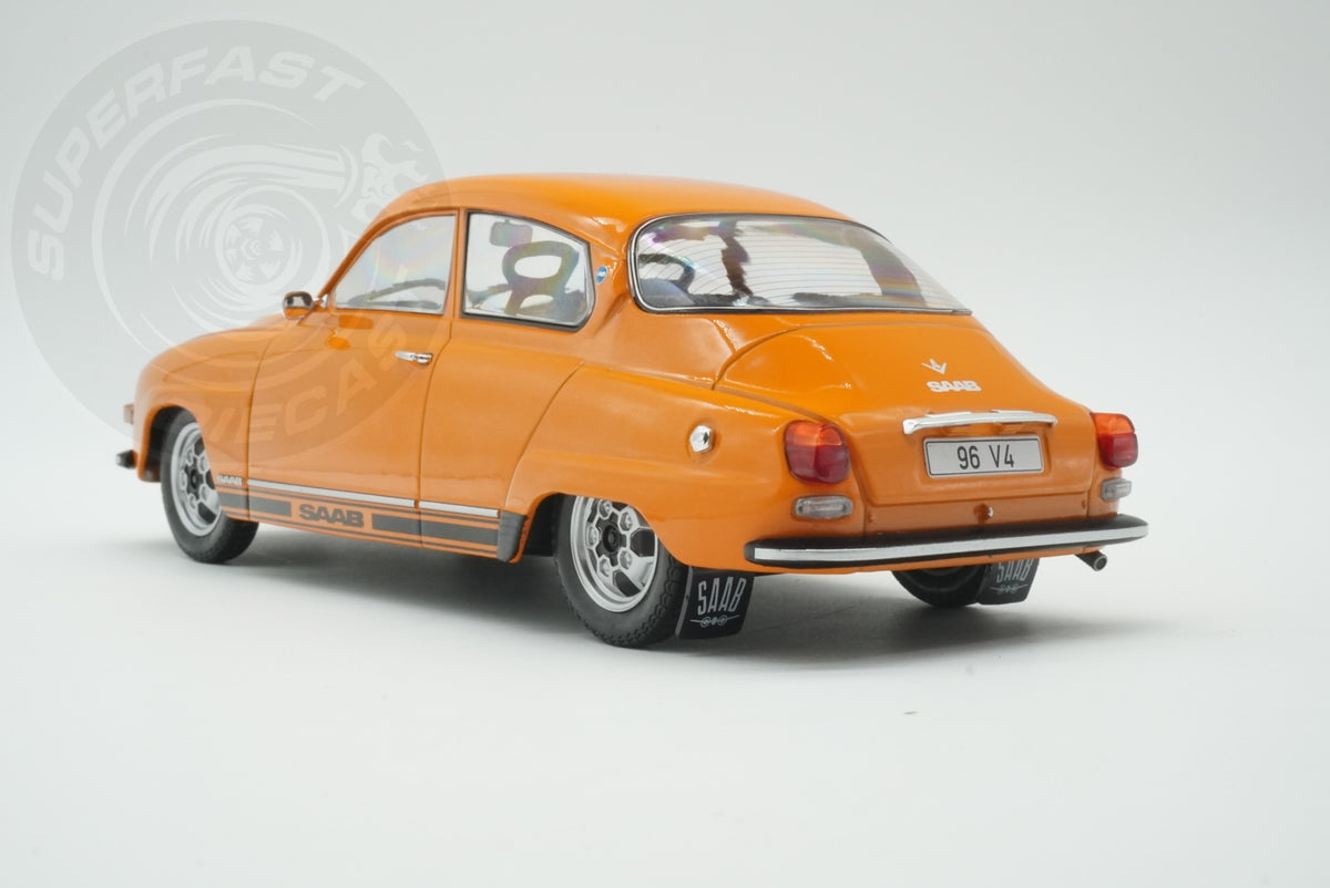 MCG 1:18 Diecast - 1970 Saab 96 V4, Orange - MCG18654