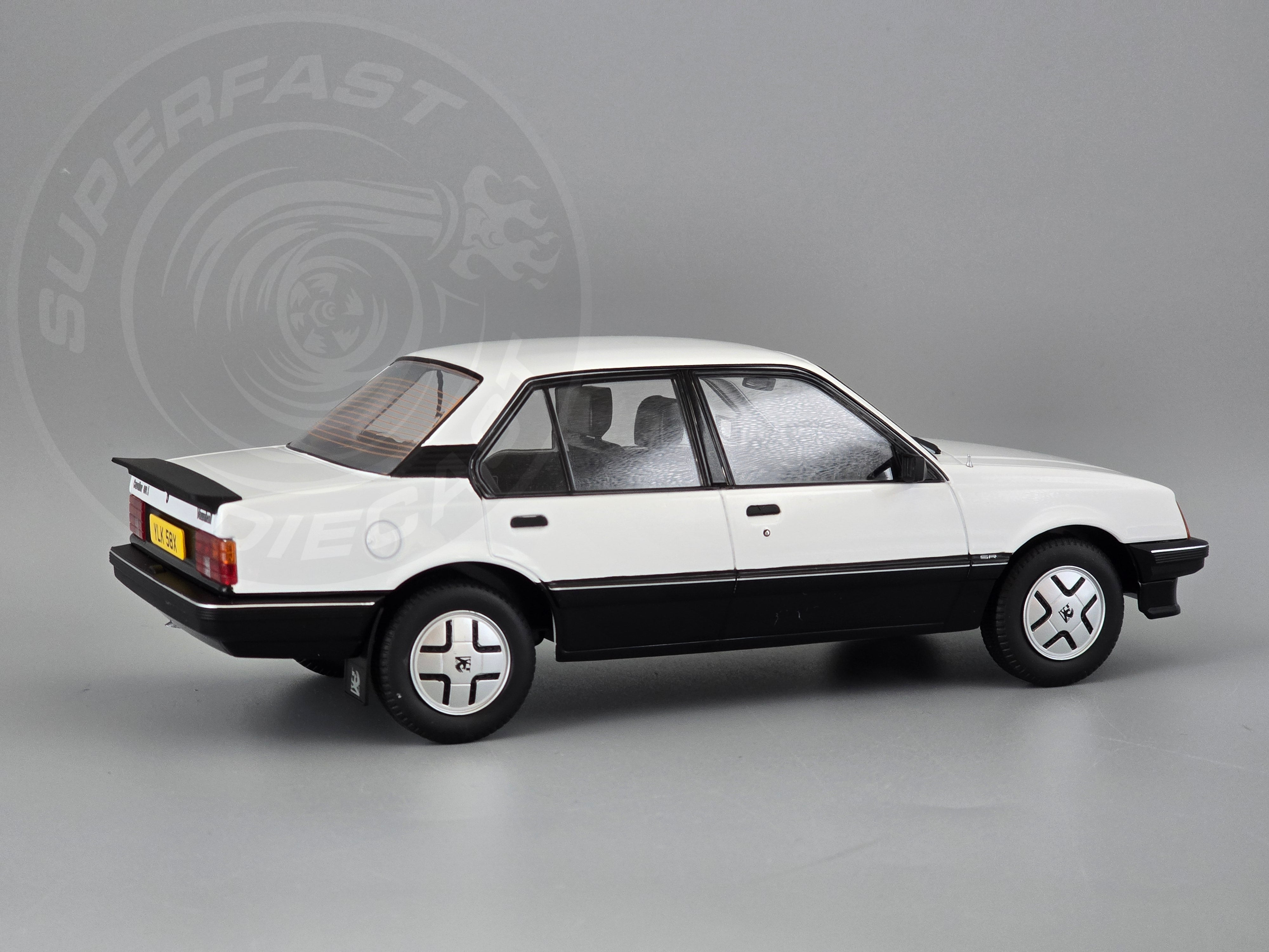 MCG 1:18 Scale Diecast - 1981 Vauxhall Cavalier SR, White, RHD UK Exclusive - MCG18582