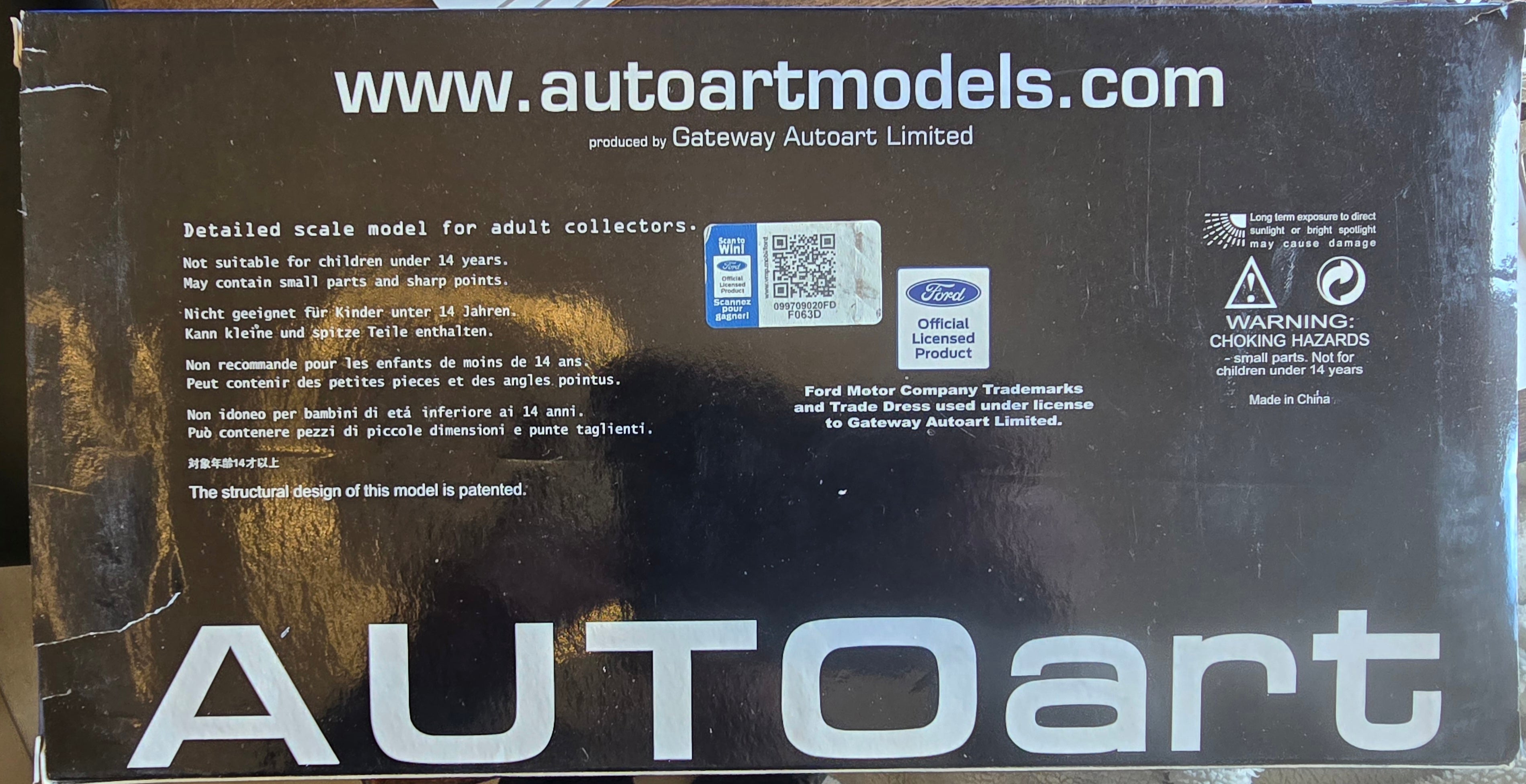 Autoart 1:18 Ford Focus RS 2016, Stealth Grey, (full openings) 72954