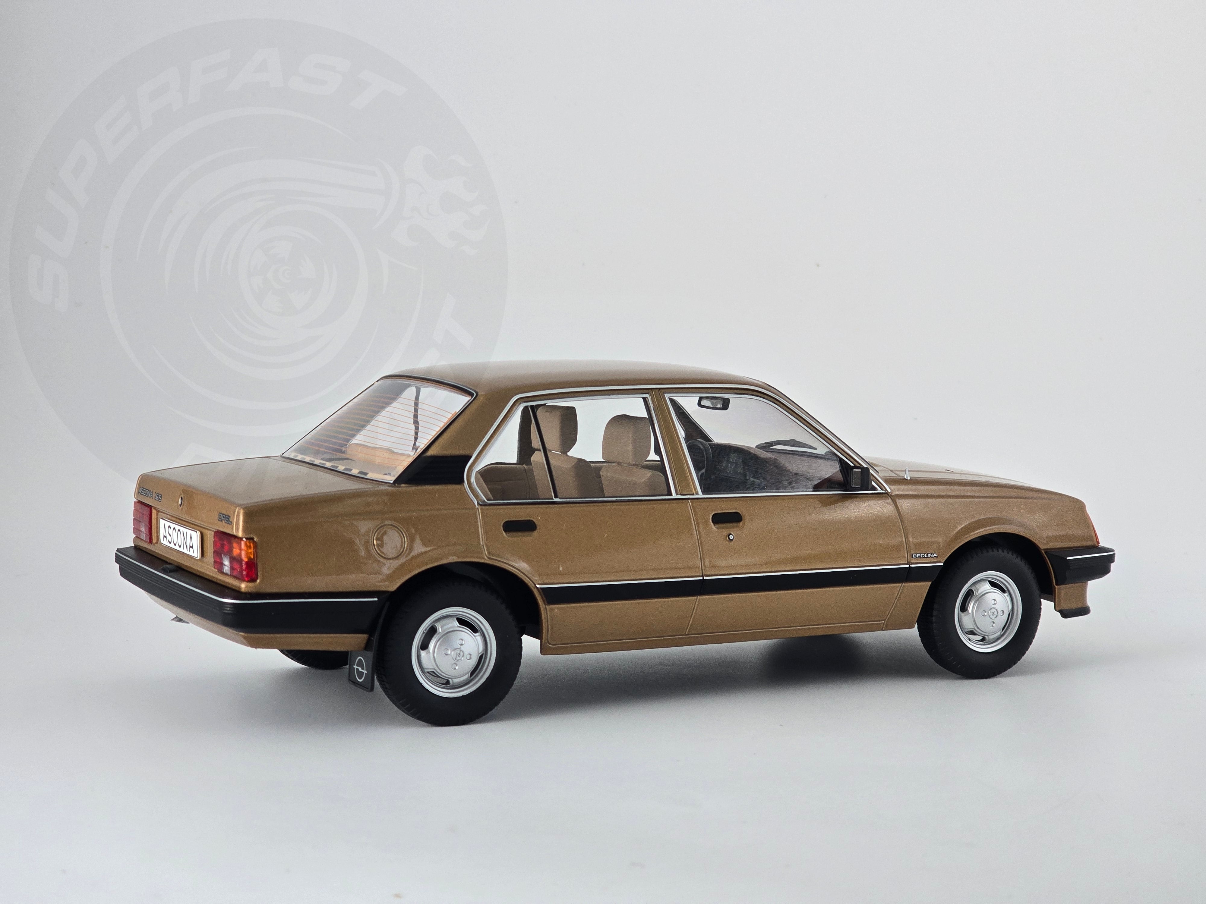 MCG 1:18 Scale Diecast - 1981 Opel Ascona C, Beige - MCG18459