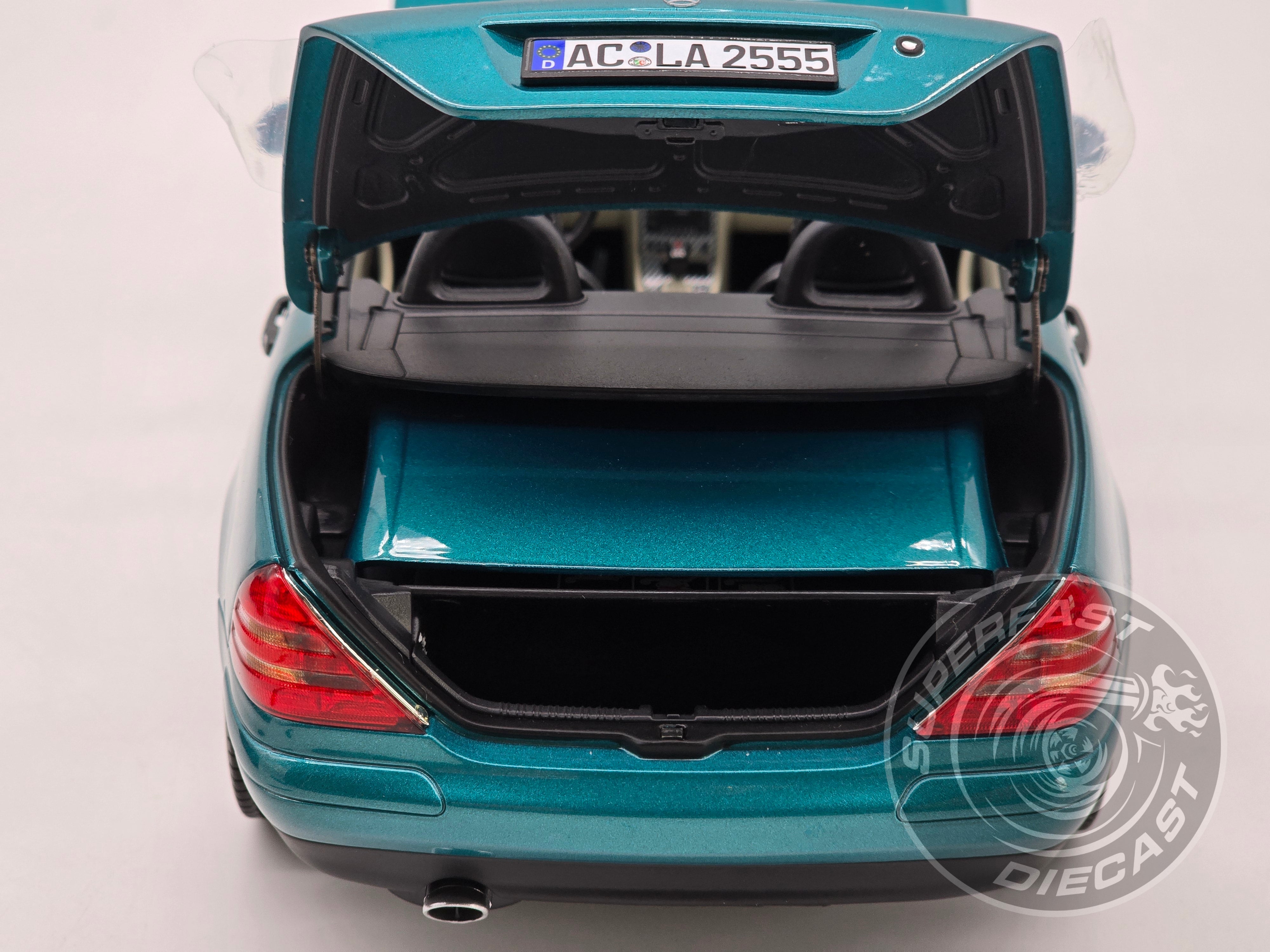 Norev 1:18 Scale Diecast Car - 1996 Mercedes Benz SLK, Vivianit Green - 183021