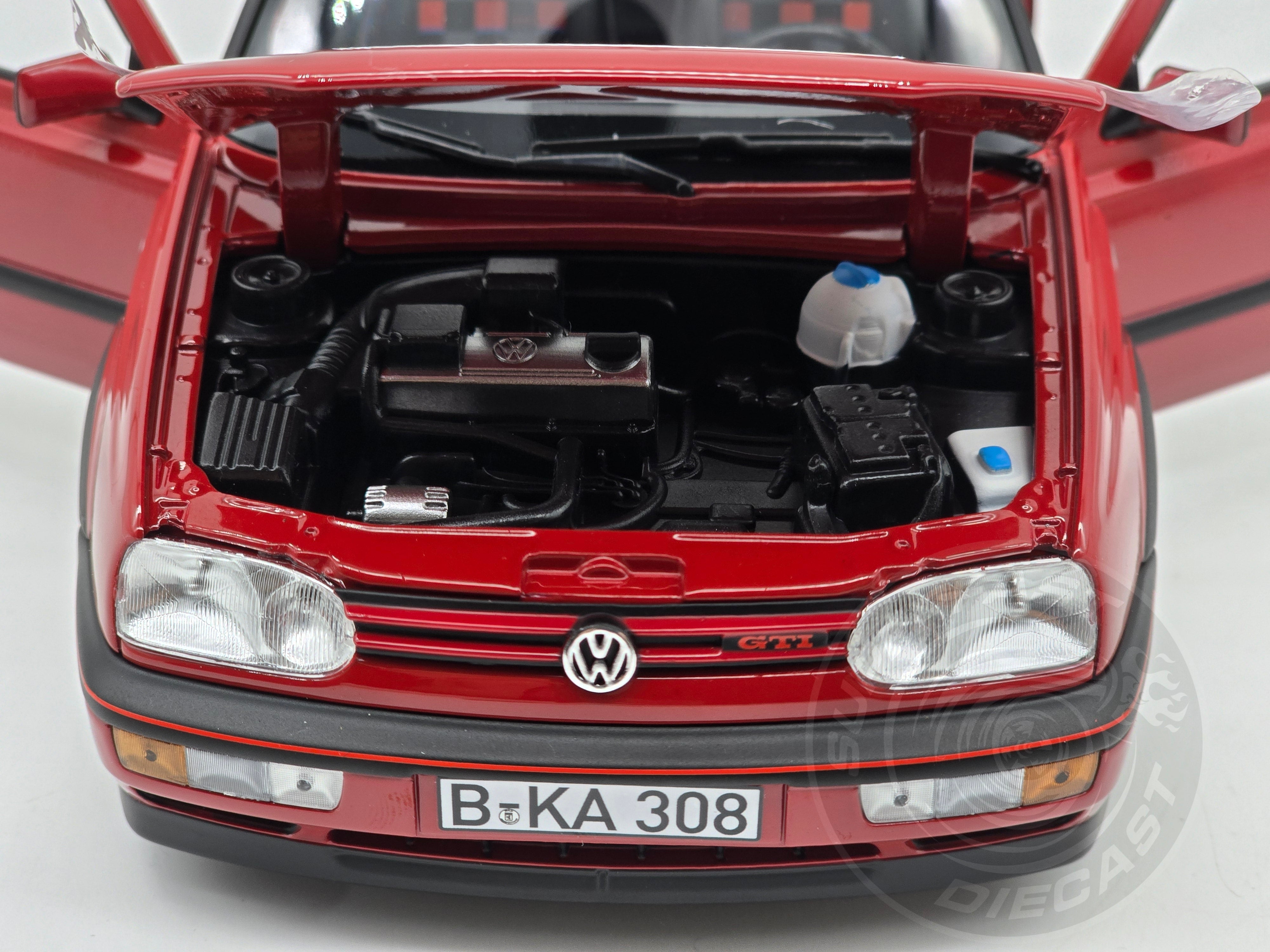 Norev 1:18 Scale Diecast - 1996 VW Volkswagen Golf Mk3, Flash Red - 188418R