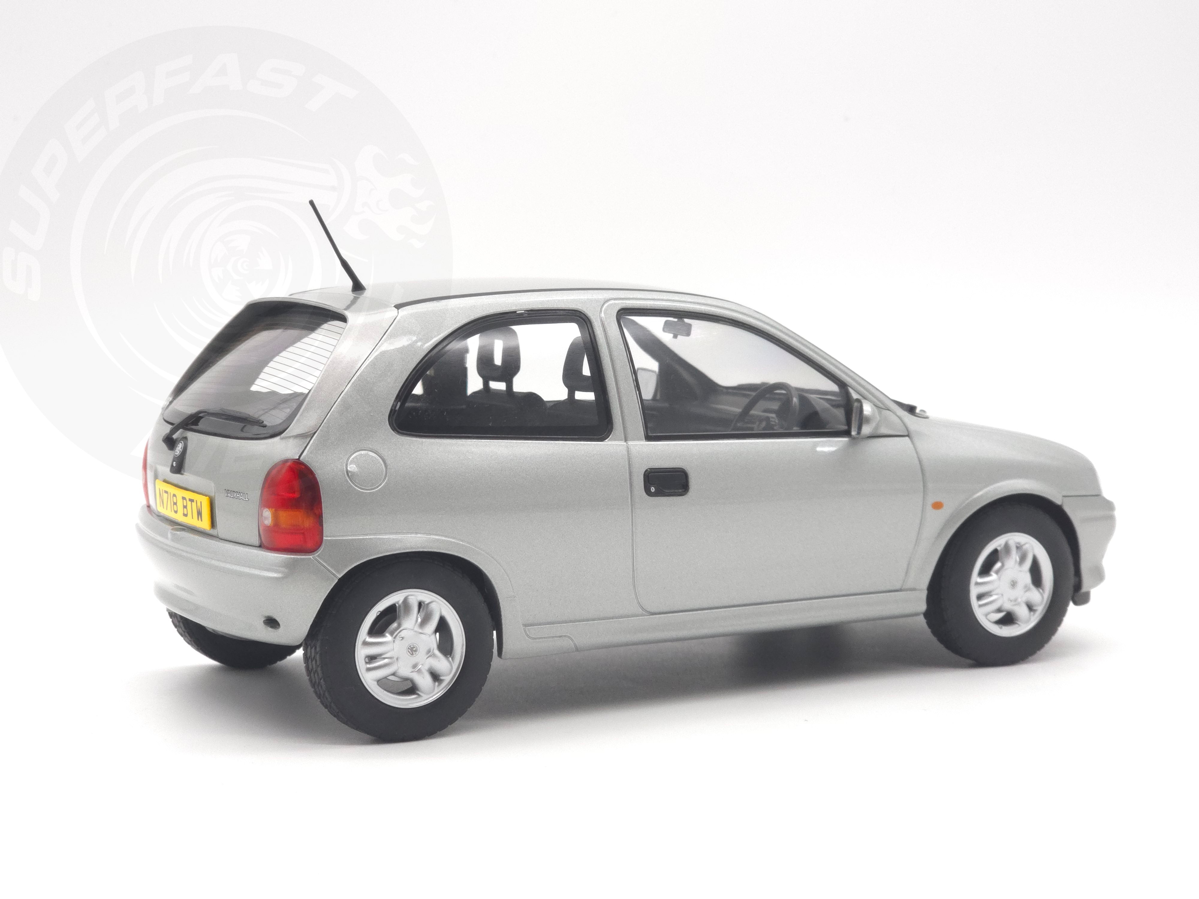 MCG 1:18 Scale Diecast - 1993 Vauxhall Corsa GSi (UK Exclusive RHD), Silver - MCG18846