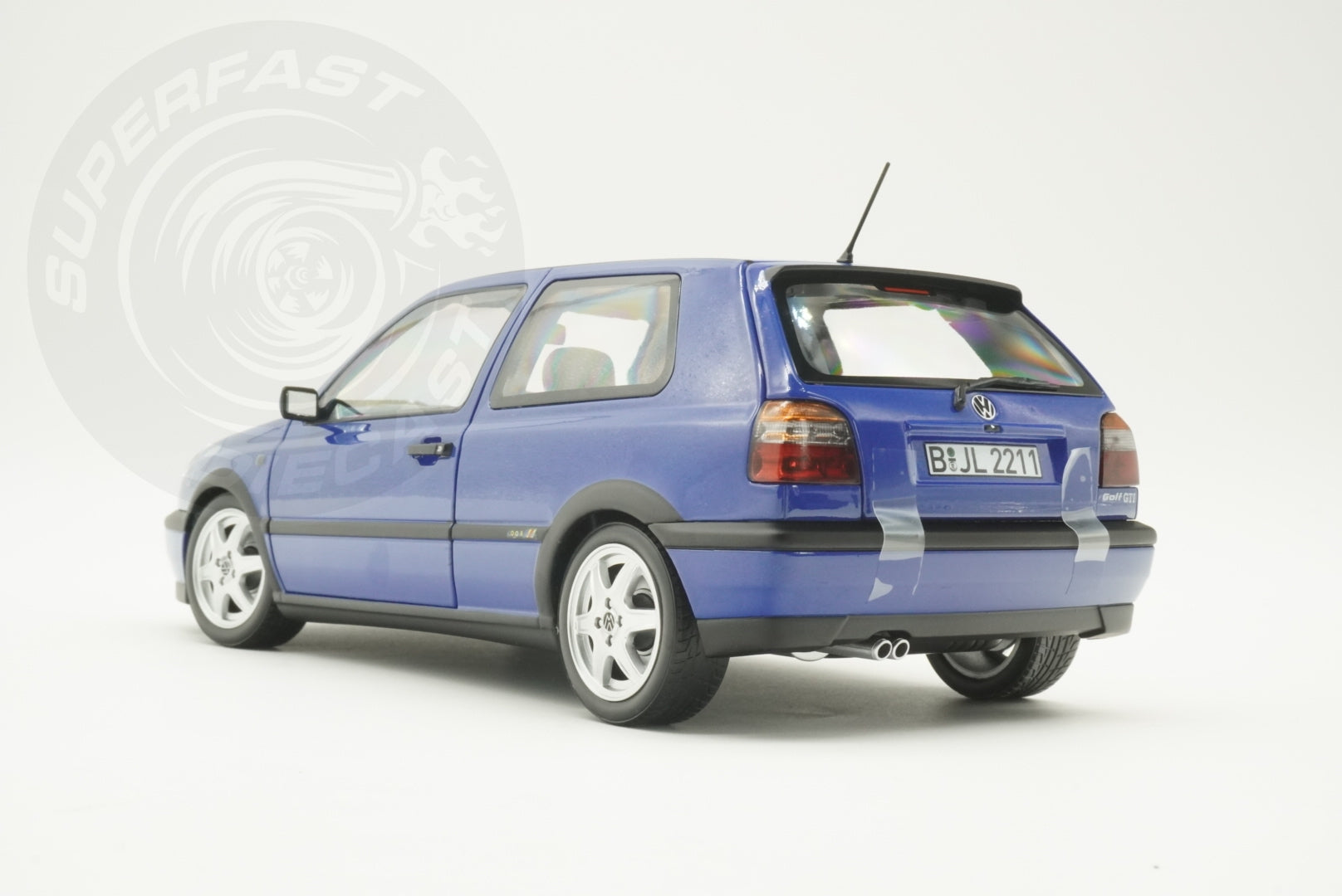 Norev 1:18 Scale Diecast - 1994 VW Volkswagen Golf Mk3 Colour Concept, Jazz Blue - 188506
