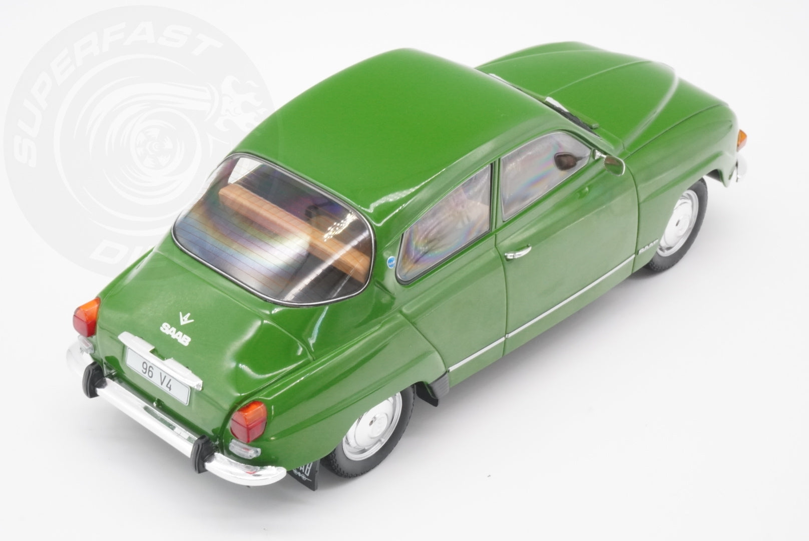 MCG 1:18 Diecast - 1970 Saab 96 V4, Green - MCG18655