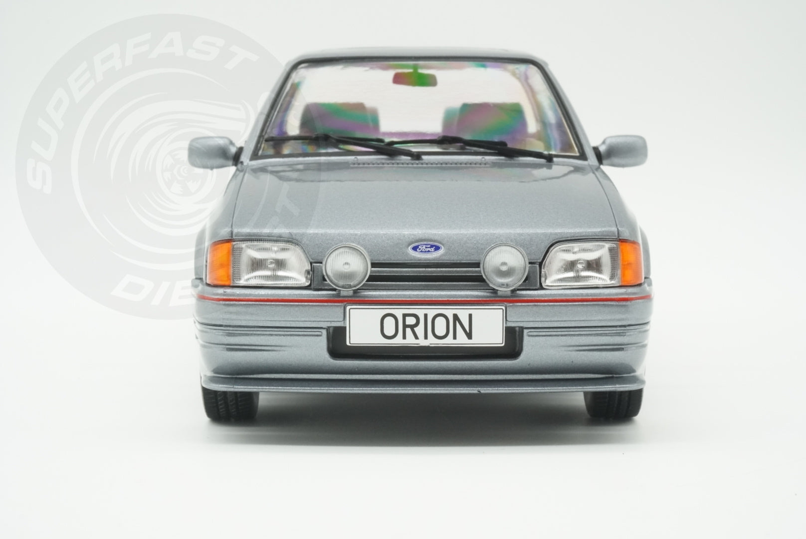 MCG 1:18 Scale Diecast - Ford Orion Mk II LHD with RS Bodykit, Grey - MCG18489