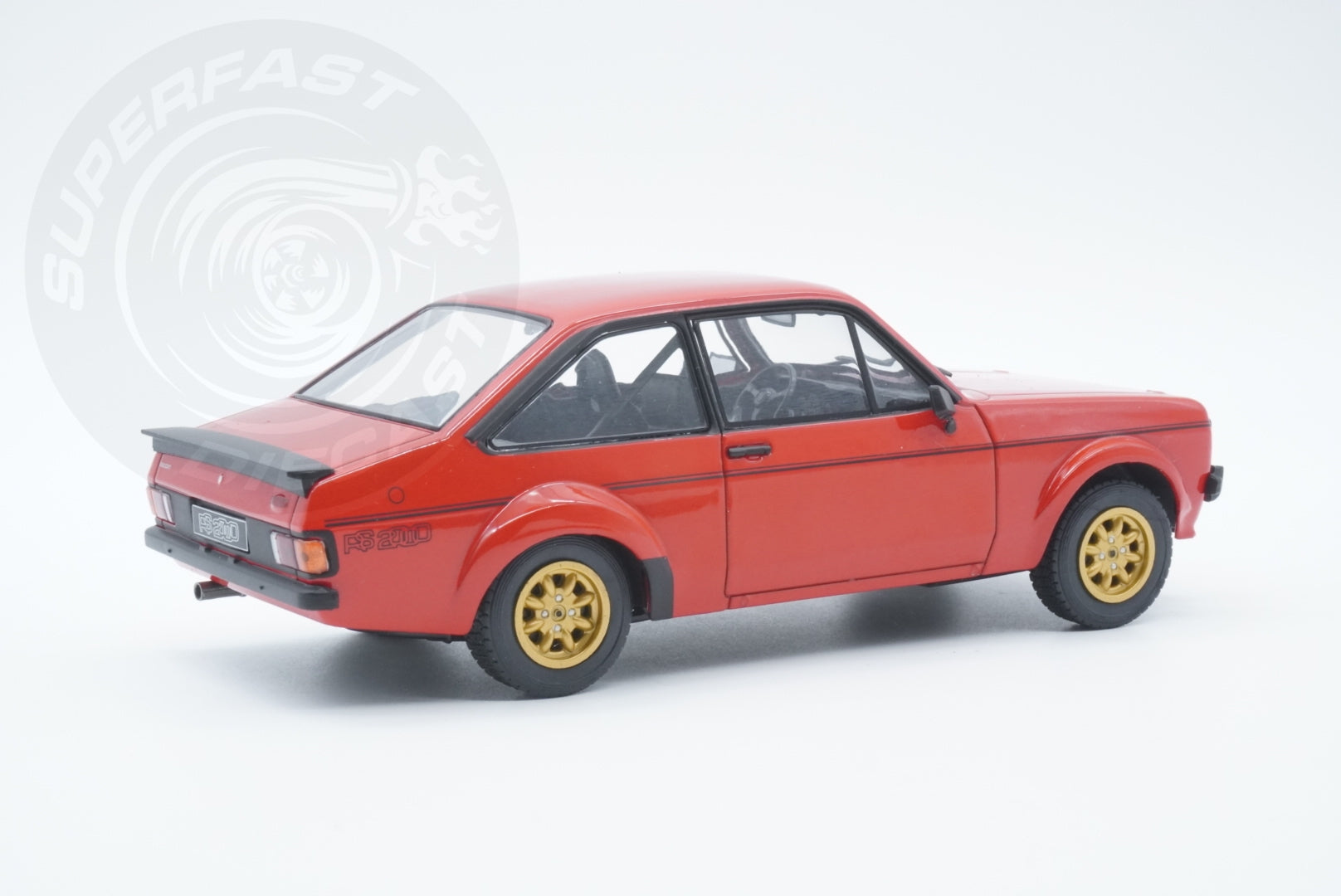 Whitebox 1:24 Scale Diecast Model Car - 1977 Ford Escort Mk2 RS2000, Red - WB124223