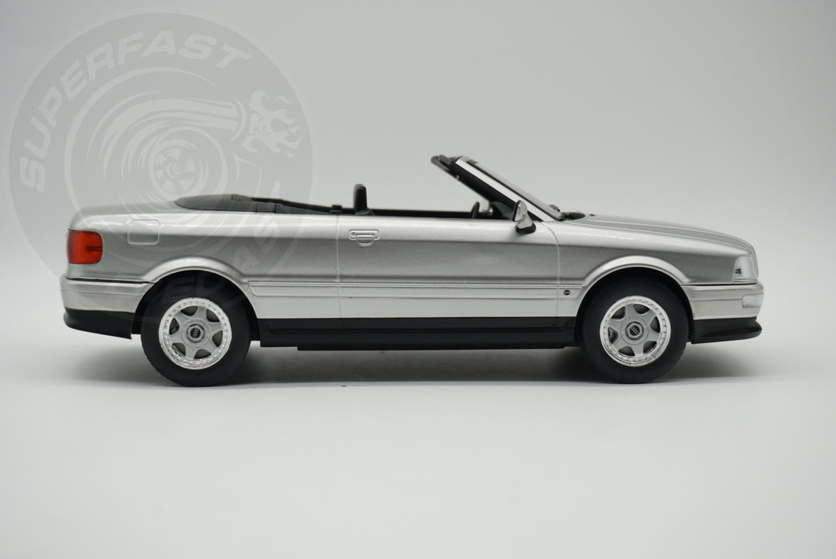 MCG 1:18 Scale Diecast -  1991 Audi 80 Cabriolet, Silver - MCG181225