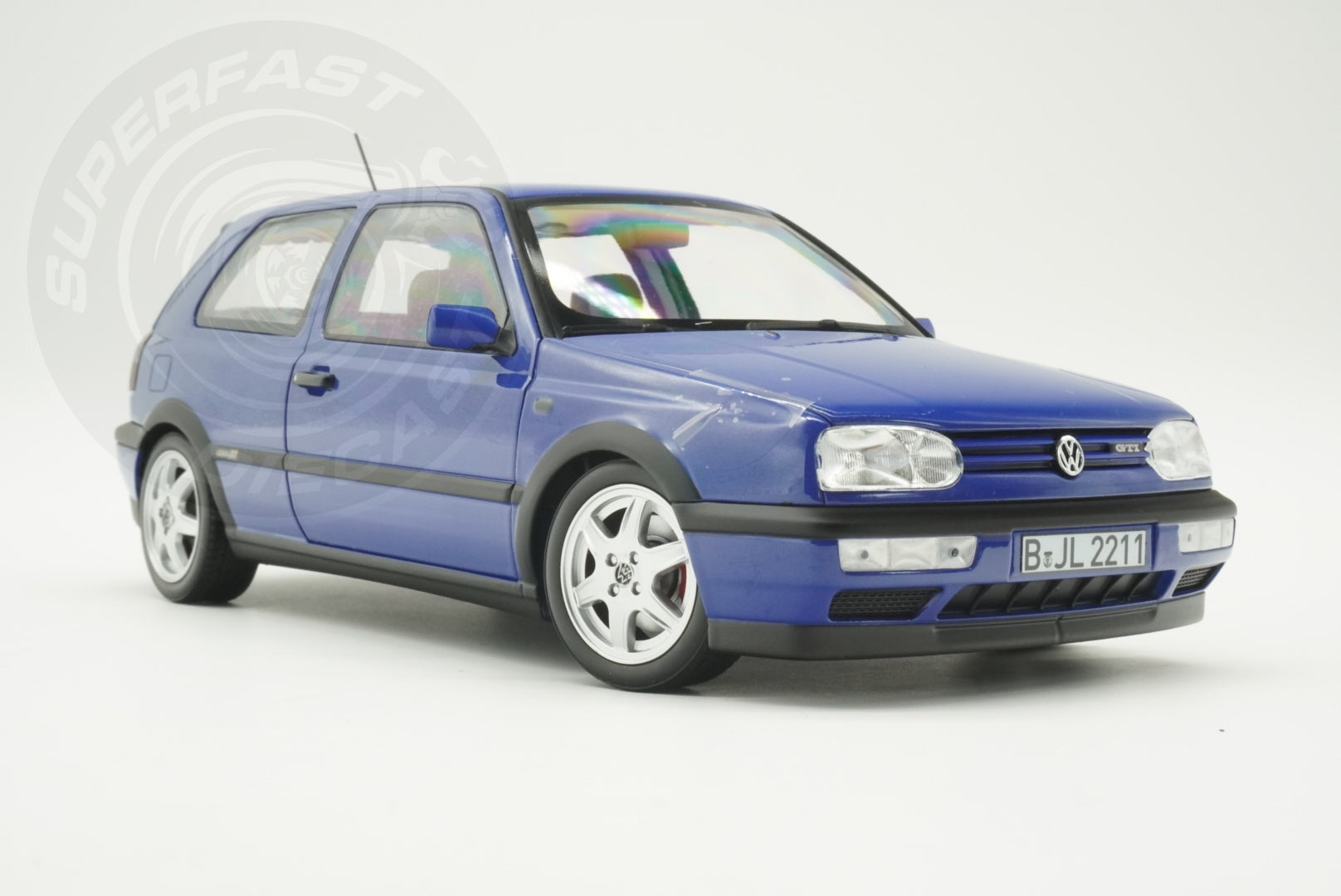 Norev 1:18 Scale Diecast - 1994 VW Volkswagen Golf Mk3 Colour Concept, Jazz Blue - 188506