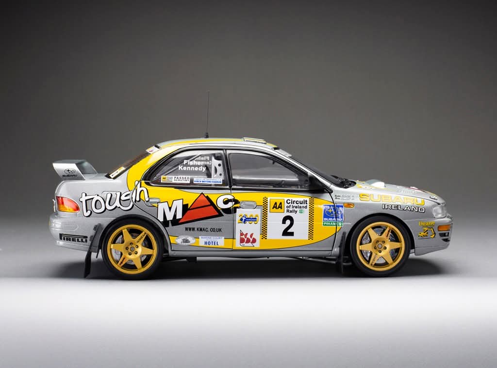 Sunstar Diecast - 1:18 Subaru Impreza 555 - #2 B.Fisher/R.Kennedy - Winner AA Circuit of Ireland 1999 - 5601