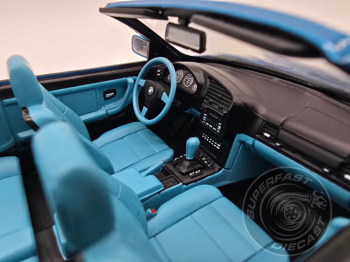 MCG 1:18 Diecast - 1996 BMW 328i (E36) Cabriolet, Turquoise - MCG18319