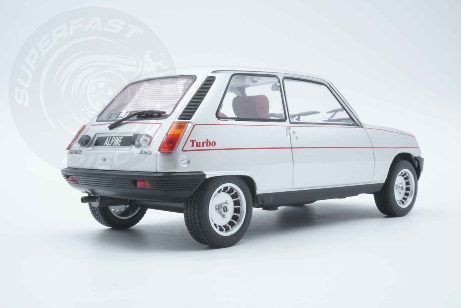 Whitebox 1:24 Scale Diecast - 1976 Renault 5 Alpine Turbo, Silver - WB124152