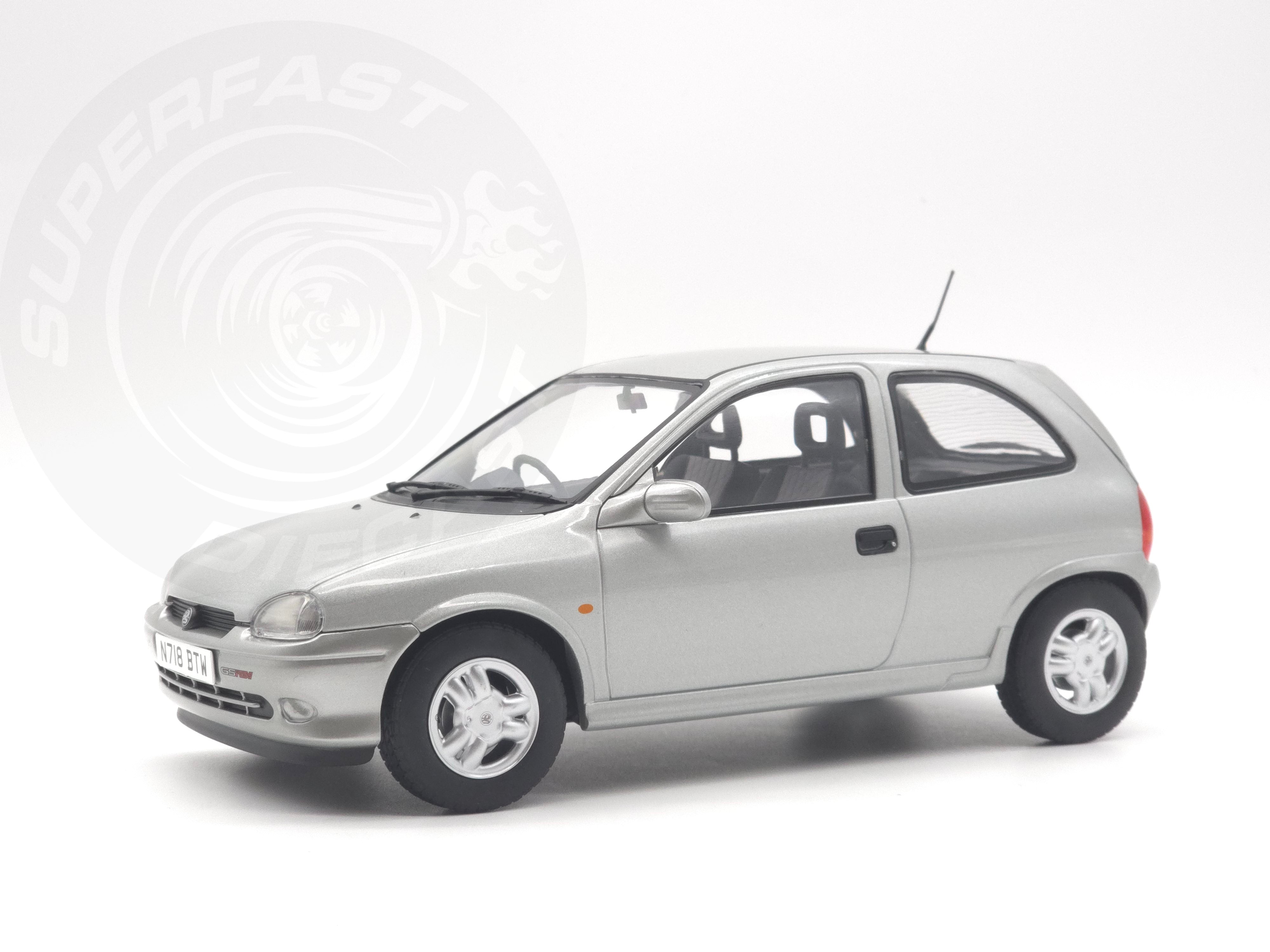 MCG 1:18 Scale Diecast - 1993 Vauxhall Corsa GSi (UK Exclusive RHD), Silver - MCG18846