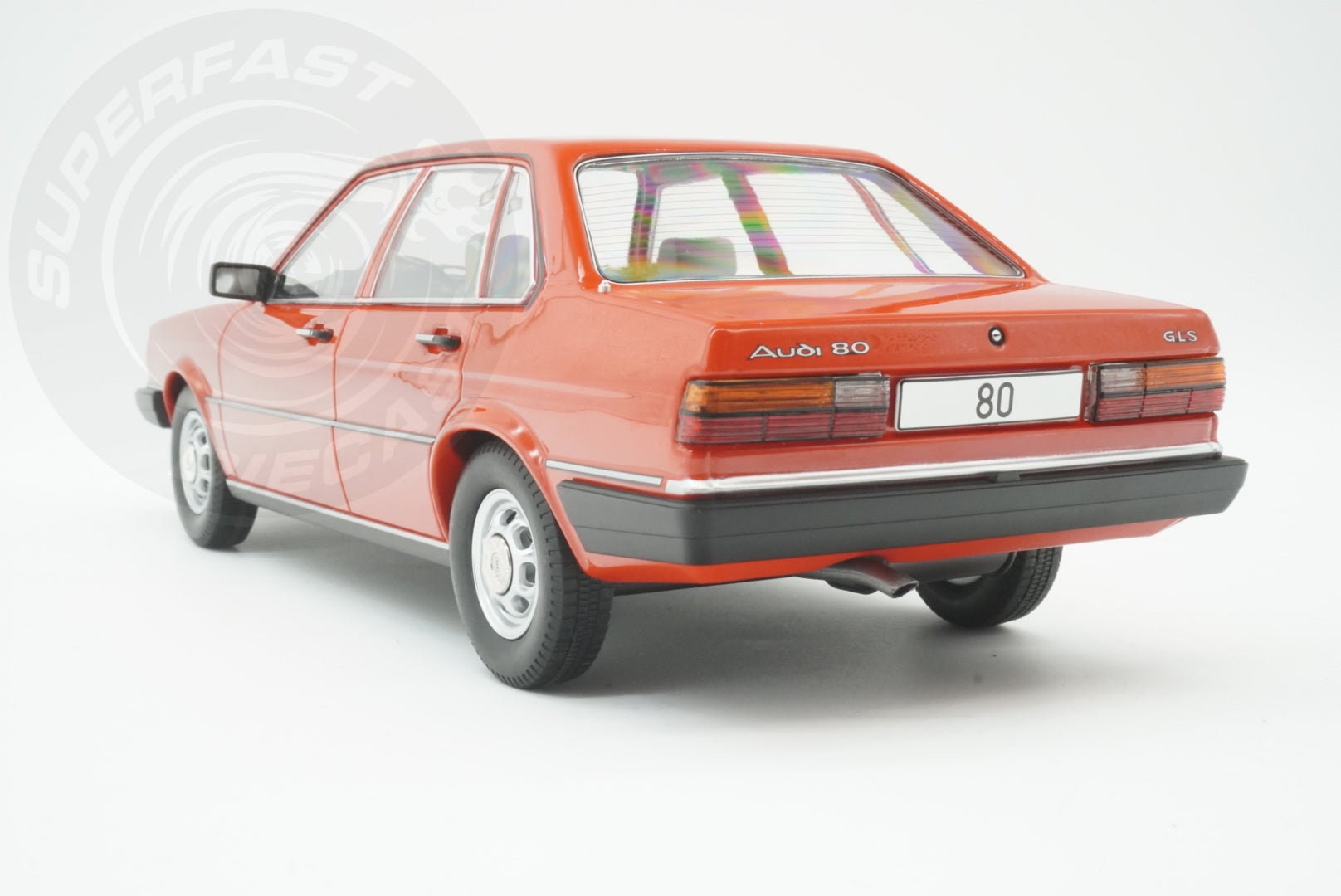 MCG 1:18 Scale Diecast Model Car -  1978 Audi 80 GLS (B2), Red - MCG18526