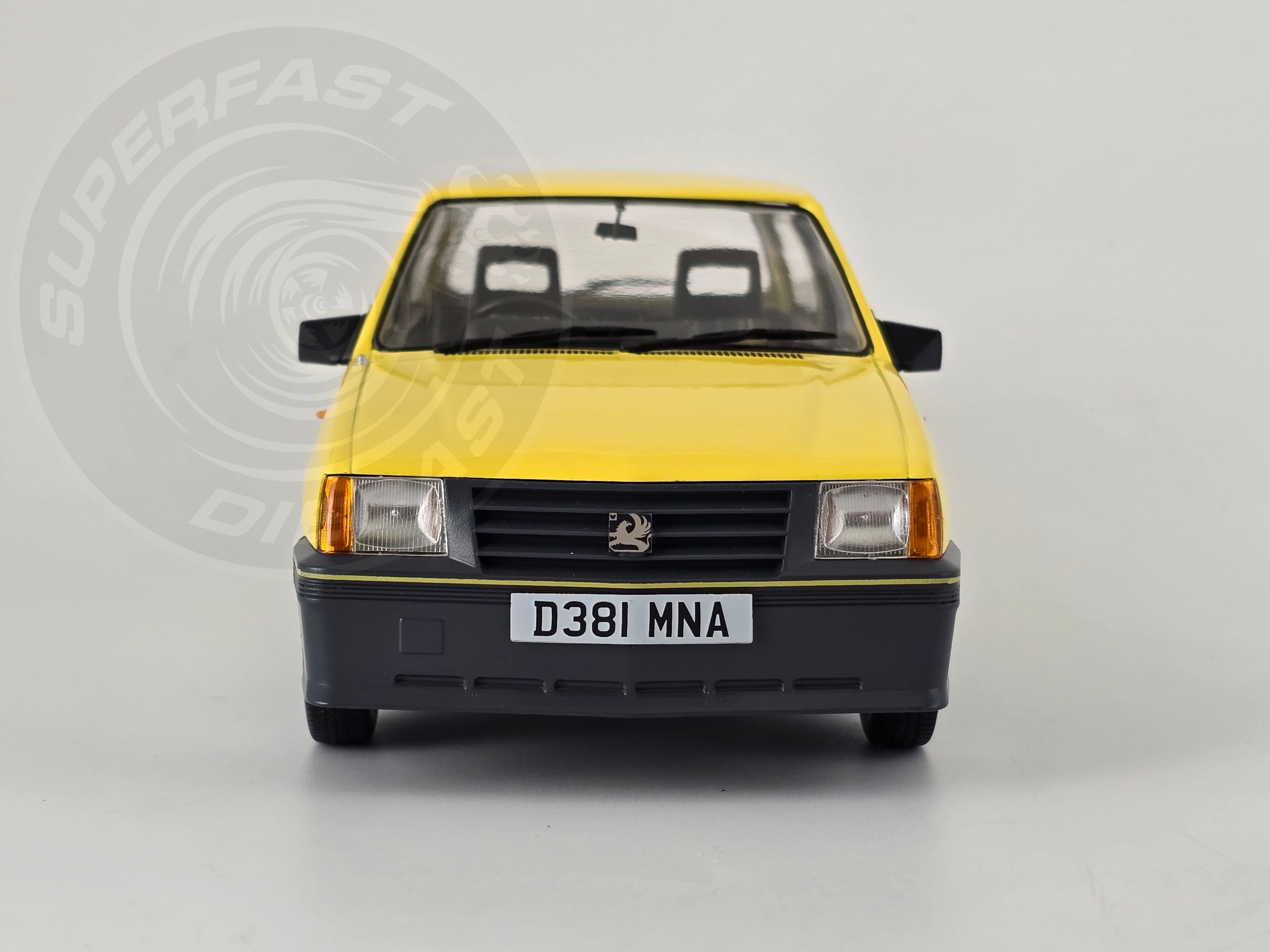 MCG 1:18 Scale Diecast - 1983 Vauxhall Nova SR (UK Exclusive RHD), Yellow - MCG18903
