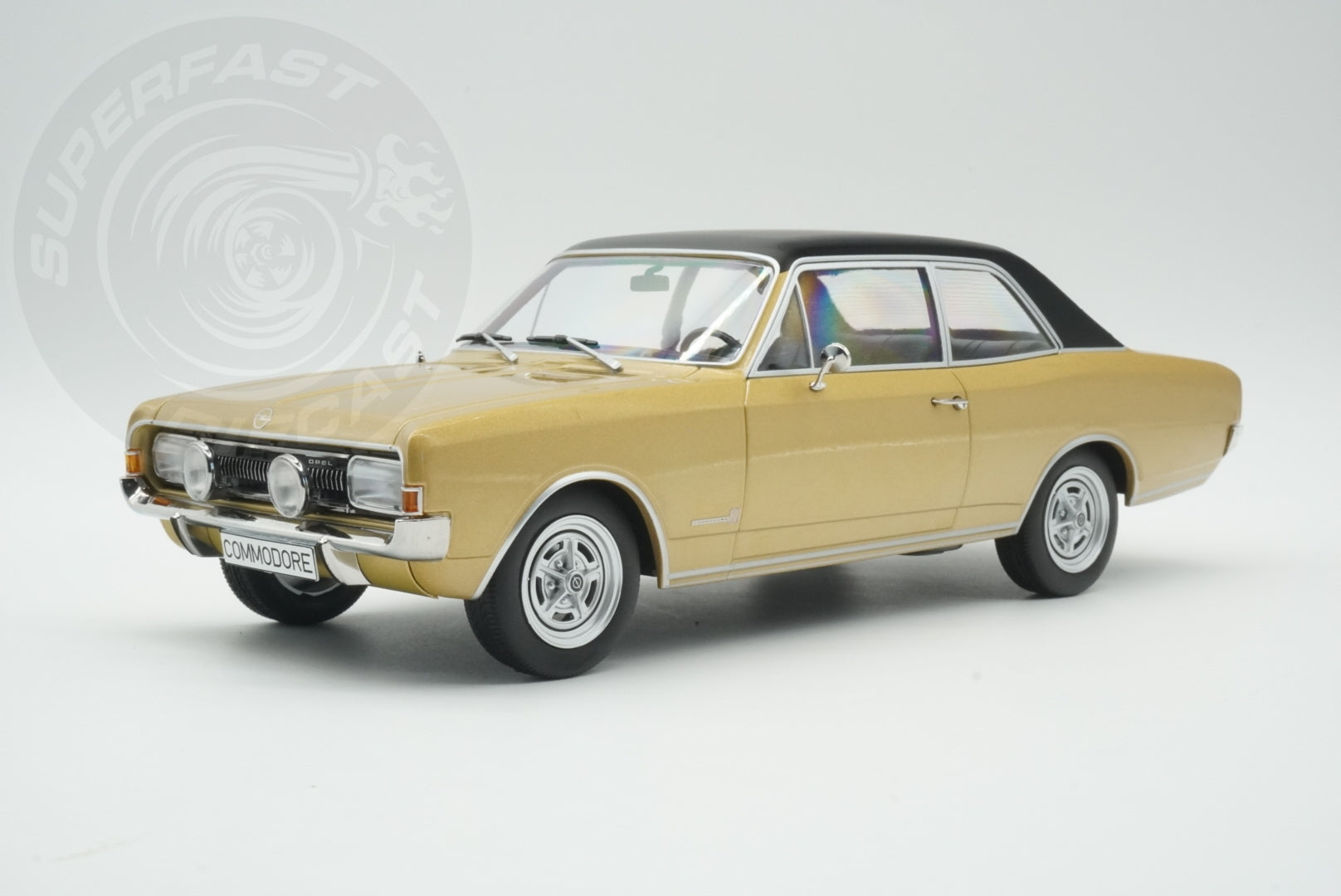 MCG 1:18 Scale Diecast - 1972 Opel Commodore, Beige - MCG18559