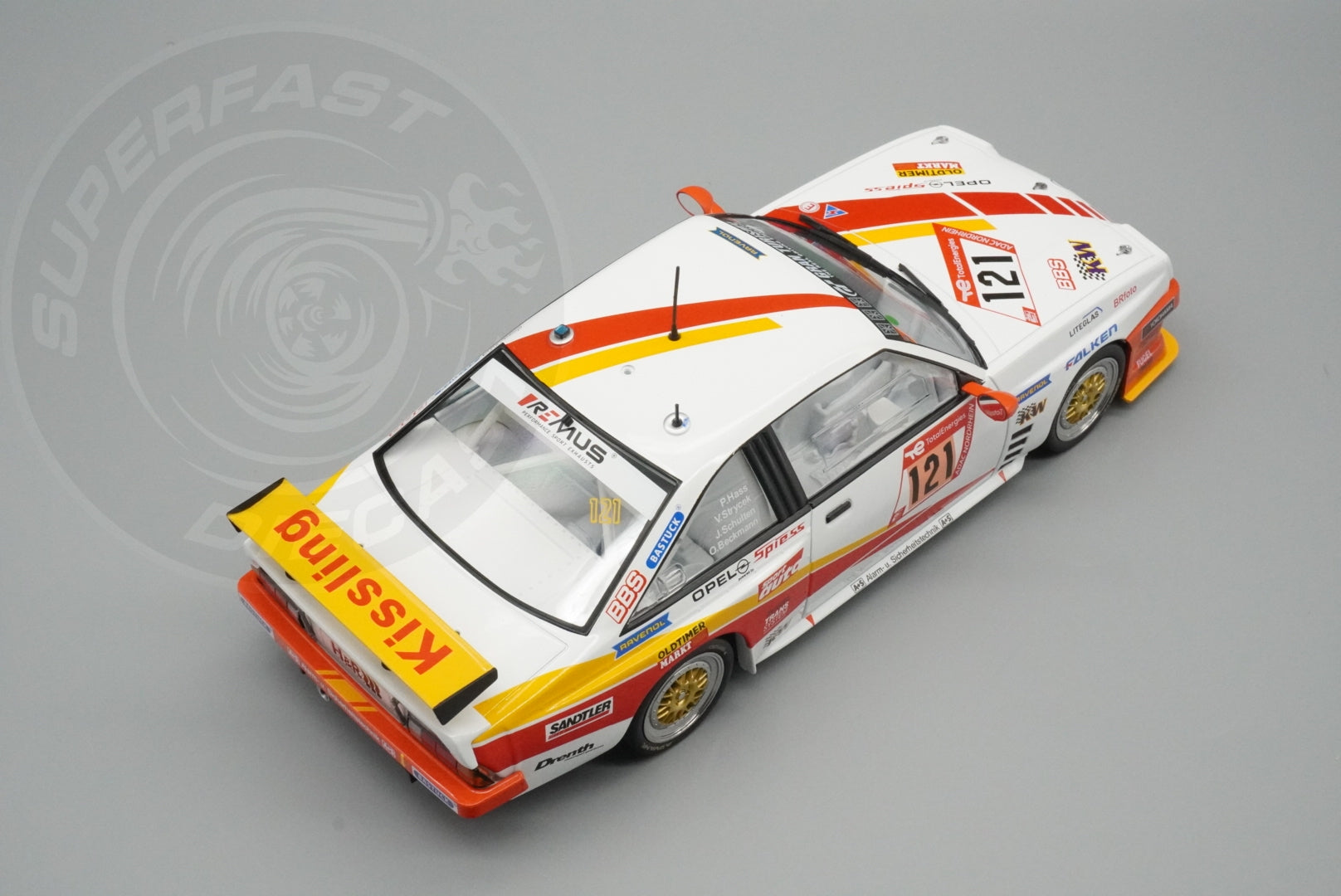 WERK 83 1:18 - Opel Manta #121 24h Nurburgring 2023 Beckmann/Hass/Strycek/Schulten - W18035001