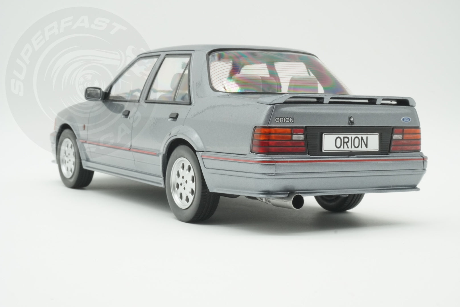 MCG 1:18 Scale Diecast - Ford Orion Mk II LHD with RS Bodykit, Grey - MCG18489