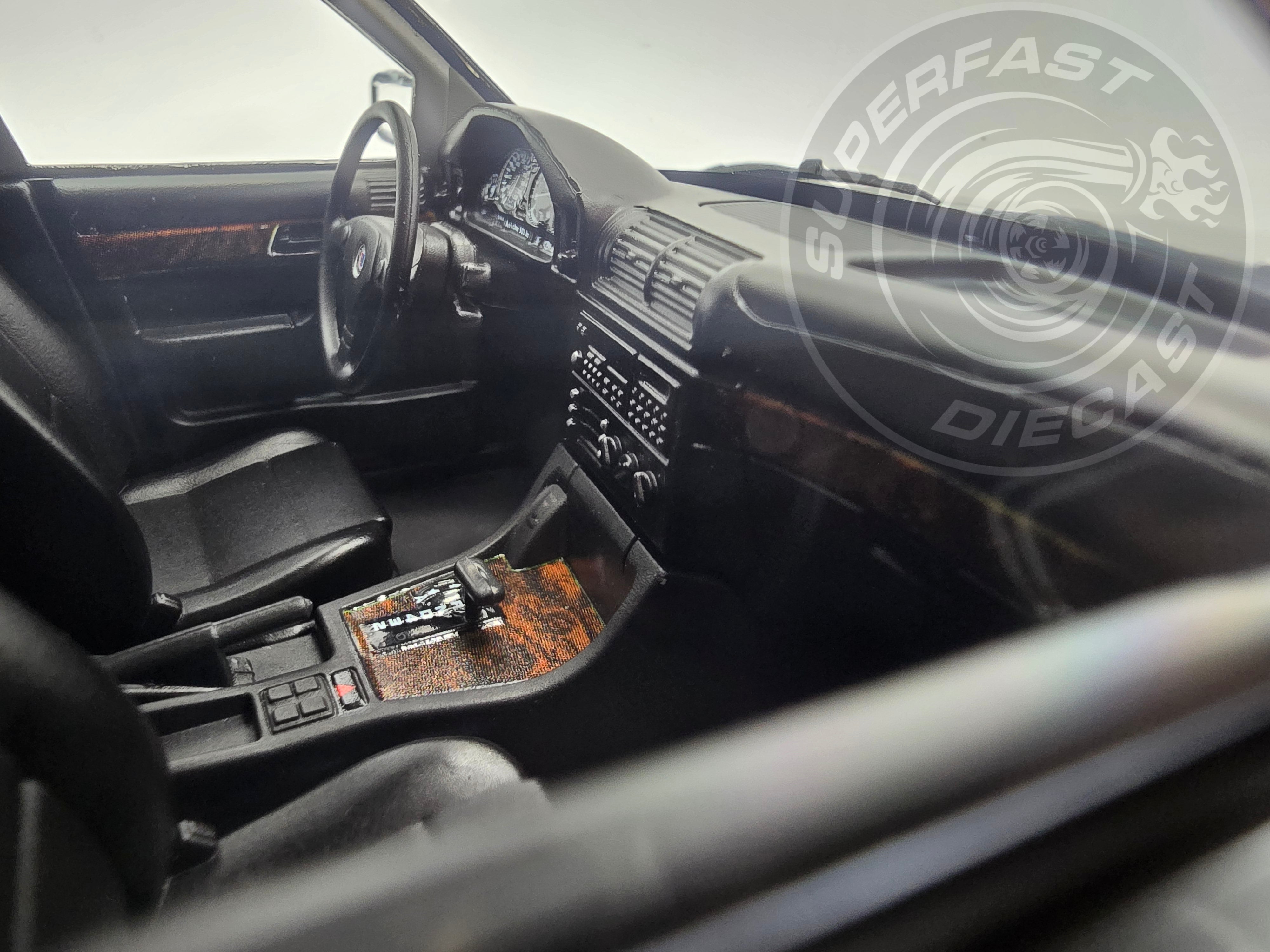 MCG 1:18 Scale Diecast Model Car - 1991 BMW Alpina B10 (E34) 4, 6 Touring, Silver - MCG18332