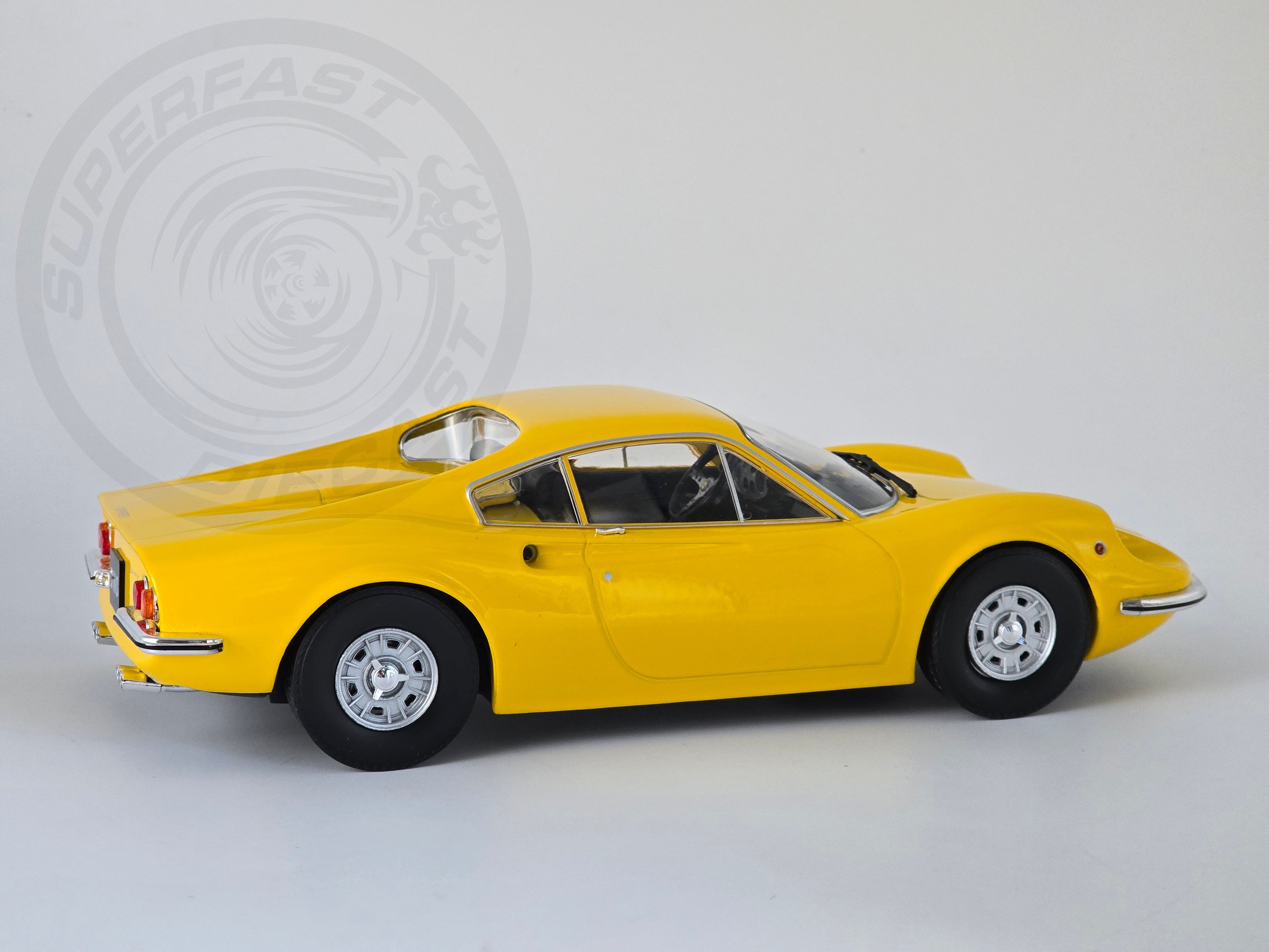 MCG 1:18 Diecast  - 1969 Ferrari Dino 246 GT, Yellow - MCG18168