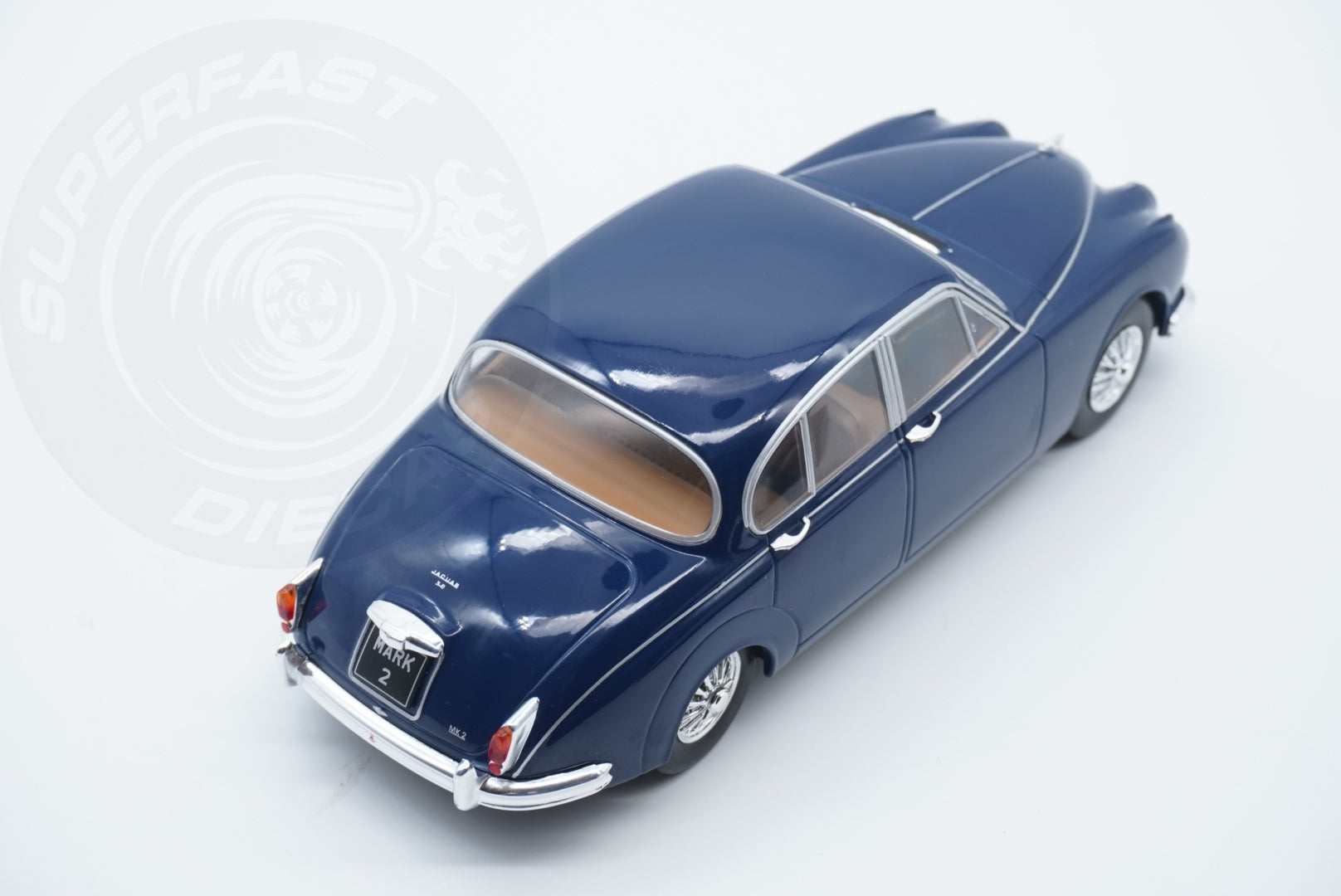 Whitebox  1:24 Scale Diecast - 1959 Jaguar Mk 2 in Blue - WB124201