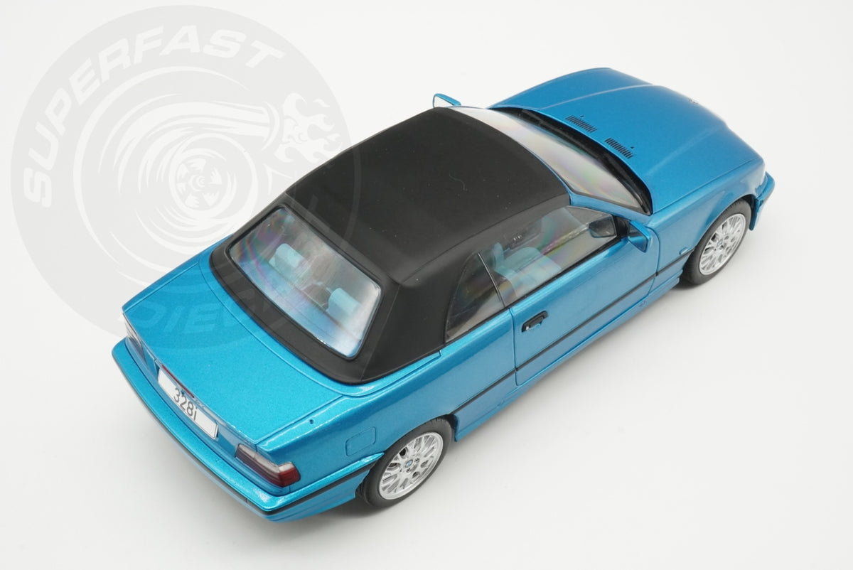 MCG 1:18 Diecast - 1996 BMW 328i (E36) Cabriolet, Turquoise - MCG18319