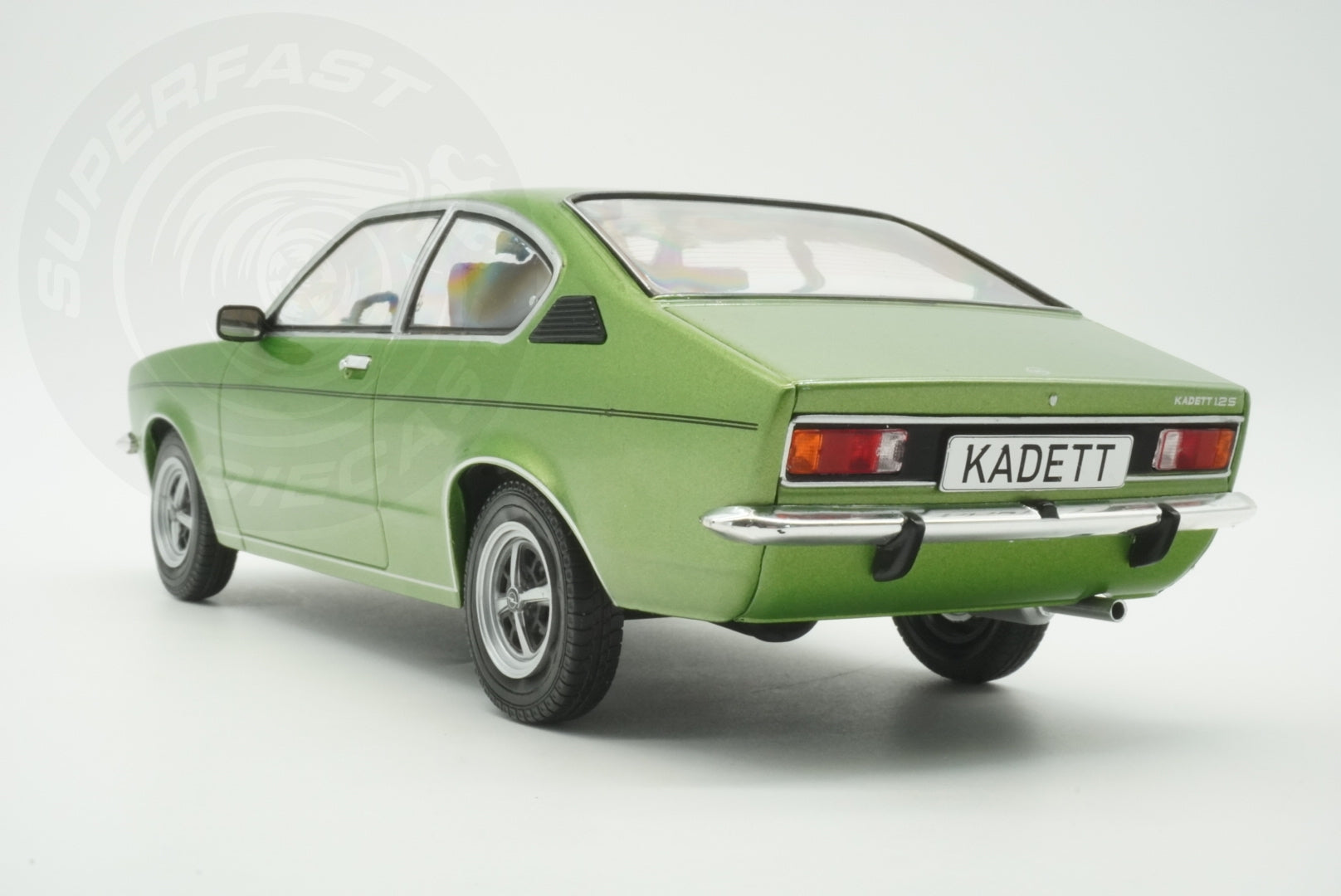 MCG 1:18 Scale Diecast Model Car - 1977 Opel Kadett C Coupe 1.2s, Green - MCG18599