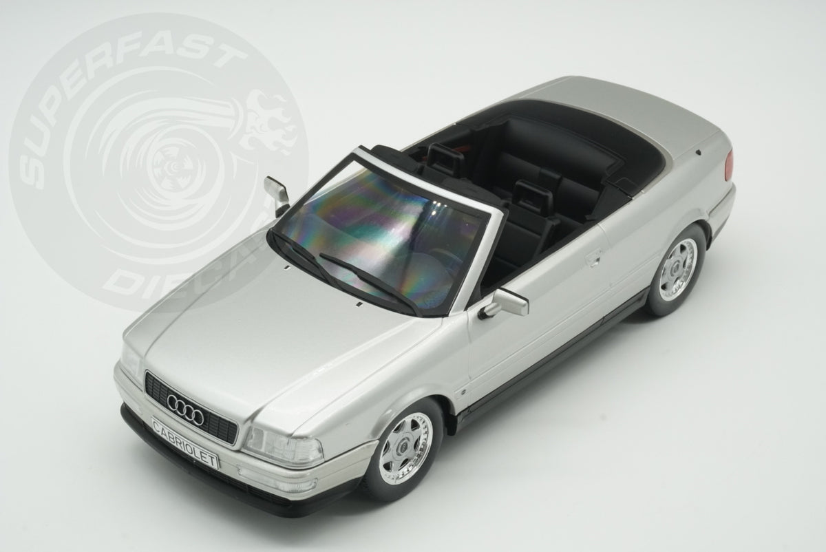 MCG 1:18 Scale Diecast -  1991 Audi 80 Cabriolet, Silver - MCG181225