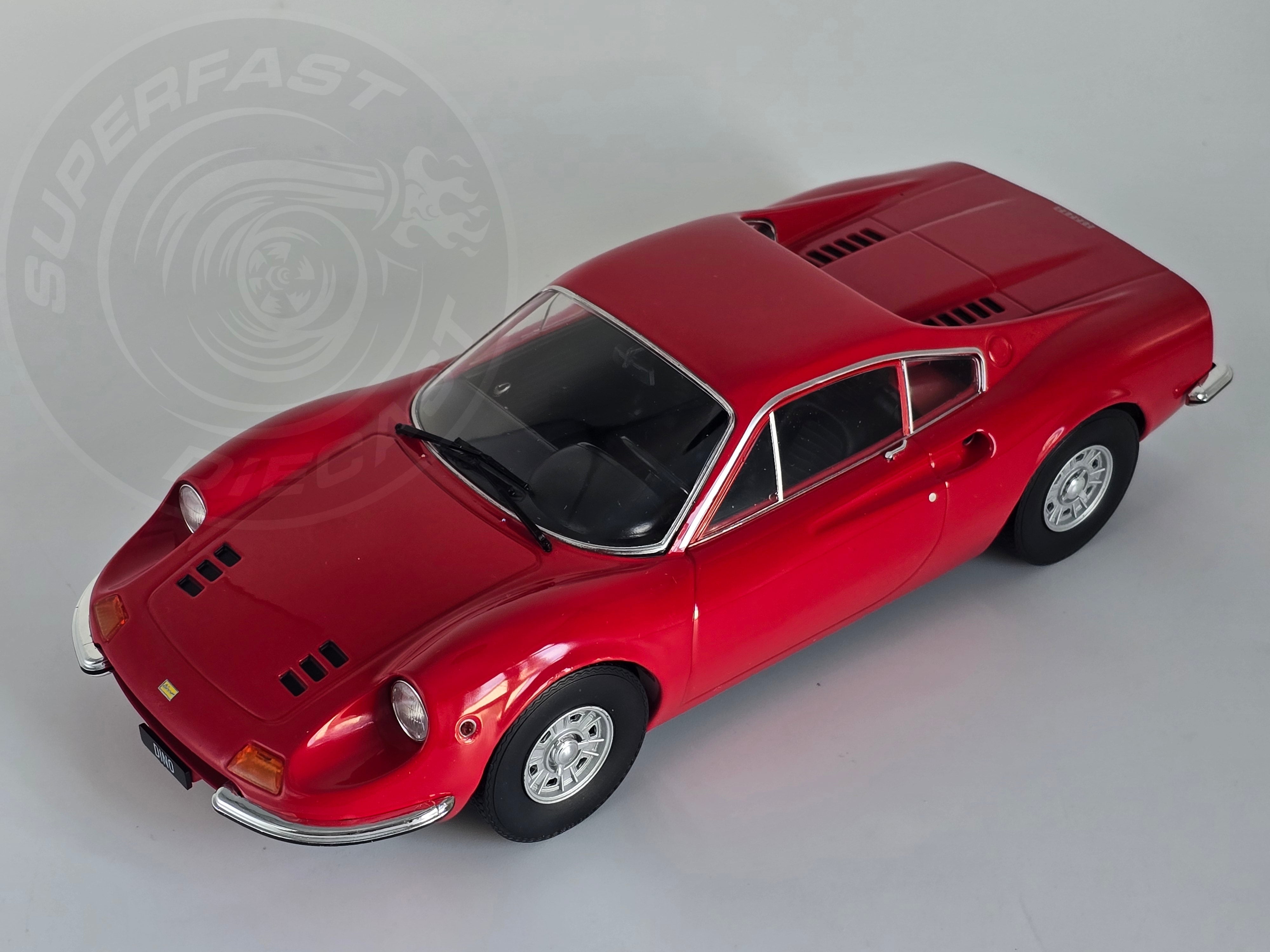 MCG 1:18 Diecast  - 1969 Ferrari Dino 246 GT, Red - MCG18169