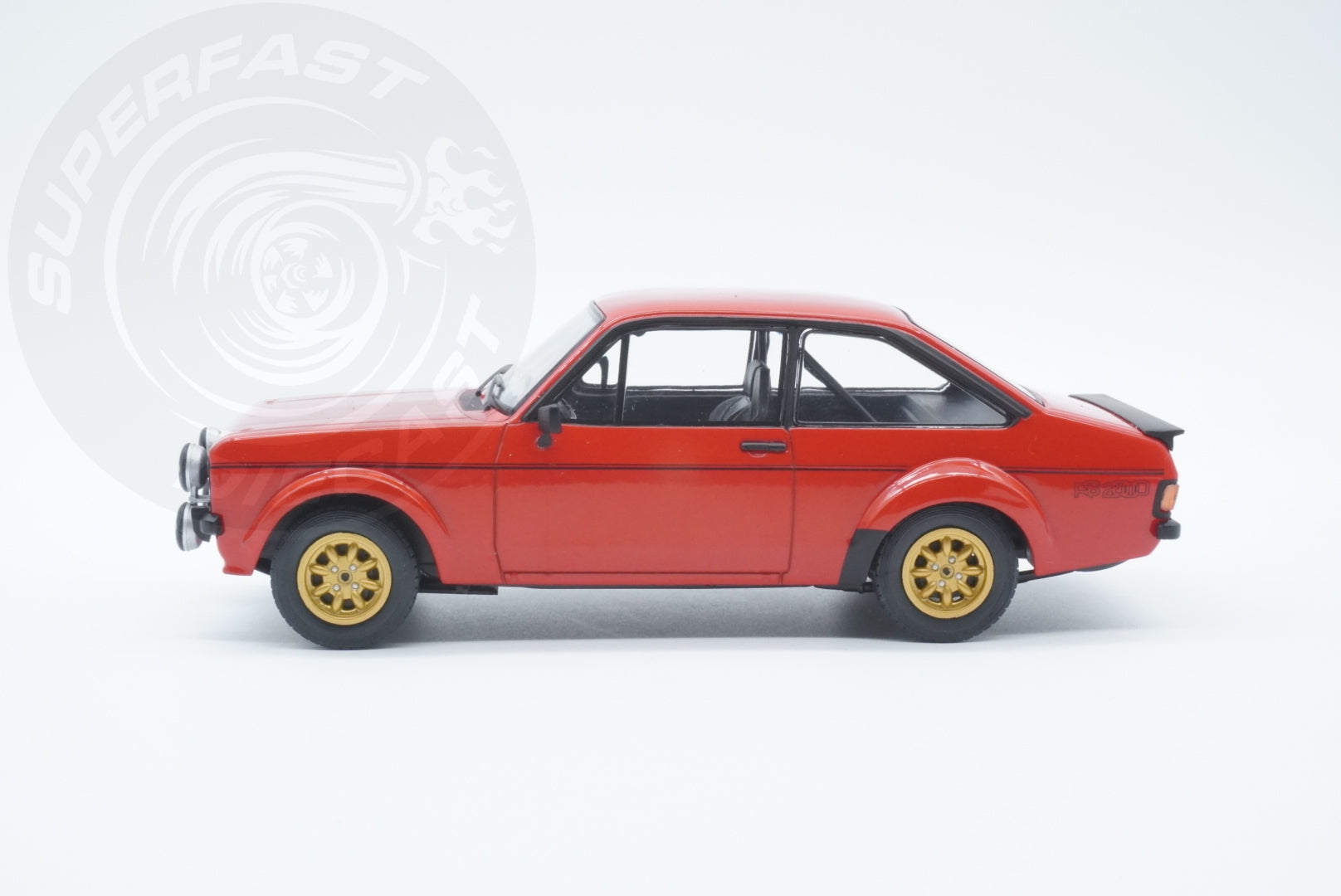 Whitebox 1:24 Scale Diecast Model Car - 1977 Ford Escort Mk2 RS2000, Red - WB124223