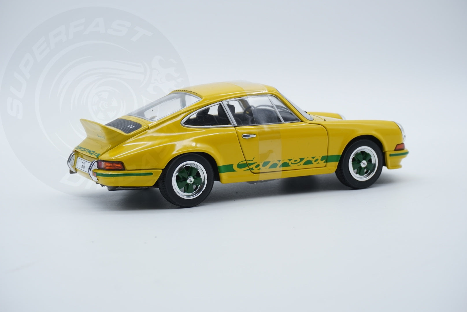 Whitebox  1:24 Scale Diecast - 1972 Porsche 911 Carerra 2.7 RS in Yellow - WB124189