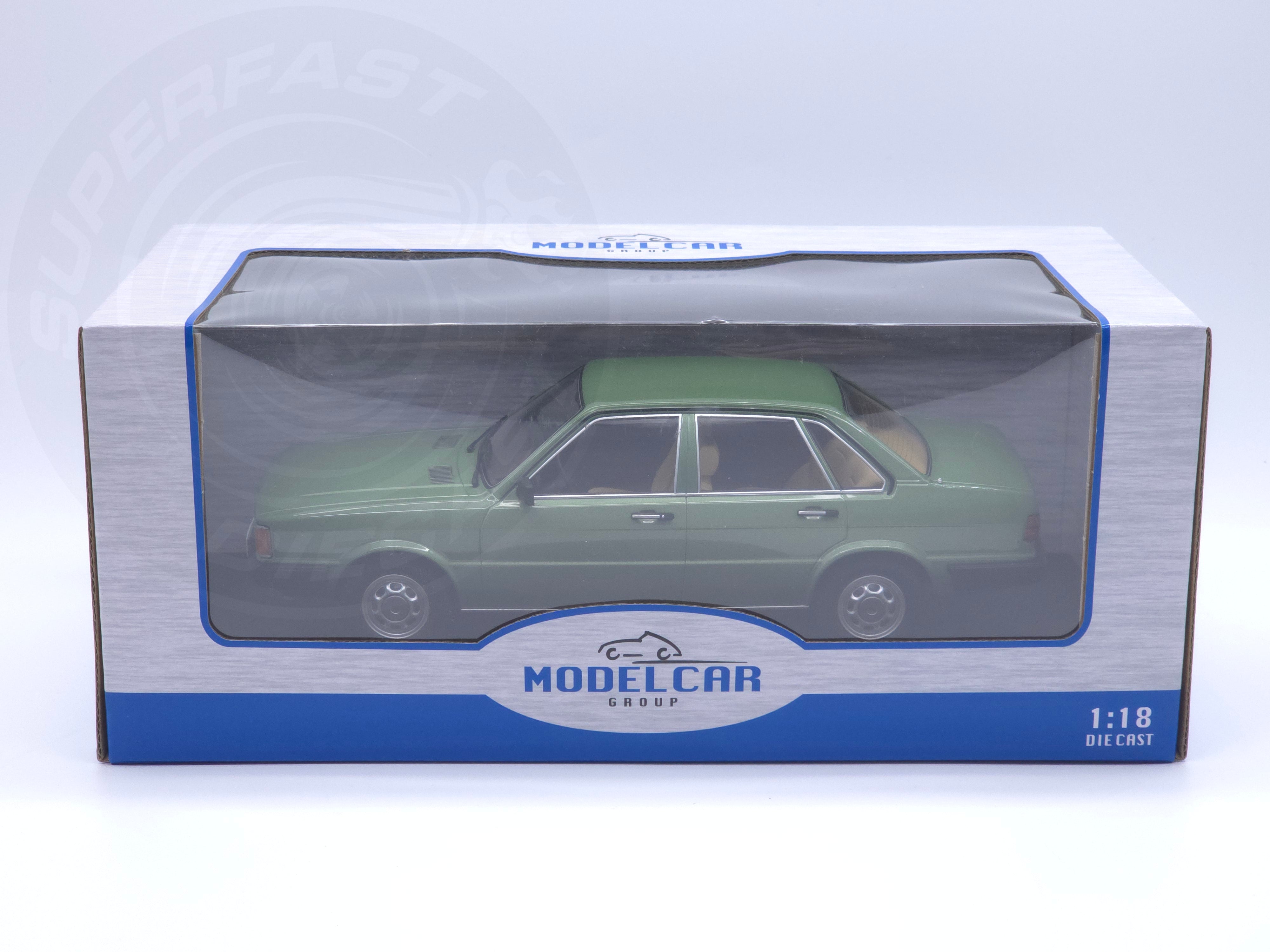 MCG 1:18 Scale Diecast Model Car -  1978 Audi 80 (B2), Green - MCG18525