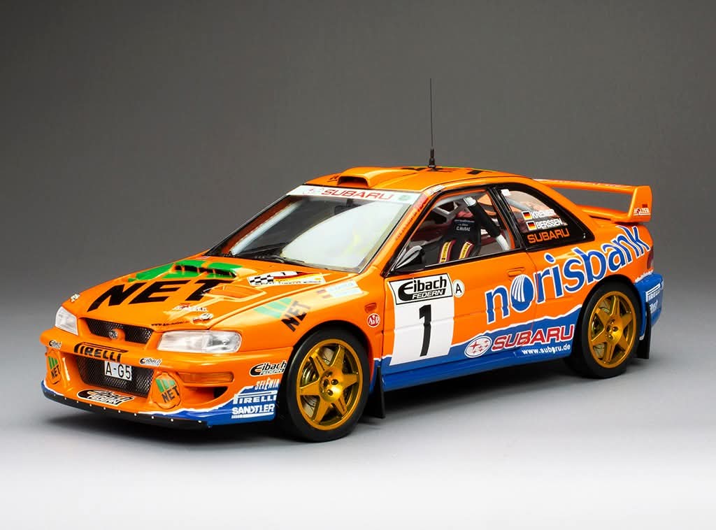 Sunstar Diecast - 1:18 Subaru Impreza S5 WRC '97 #1 A.Kremer / F.Berßen - Winner ADAC Rallye Deutschland 1999  (limited edition 999pcs) - 5782
