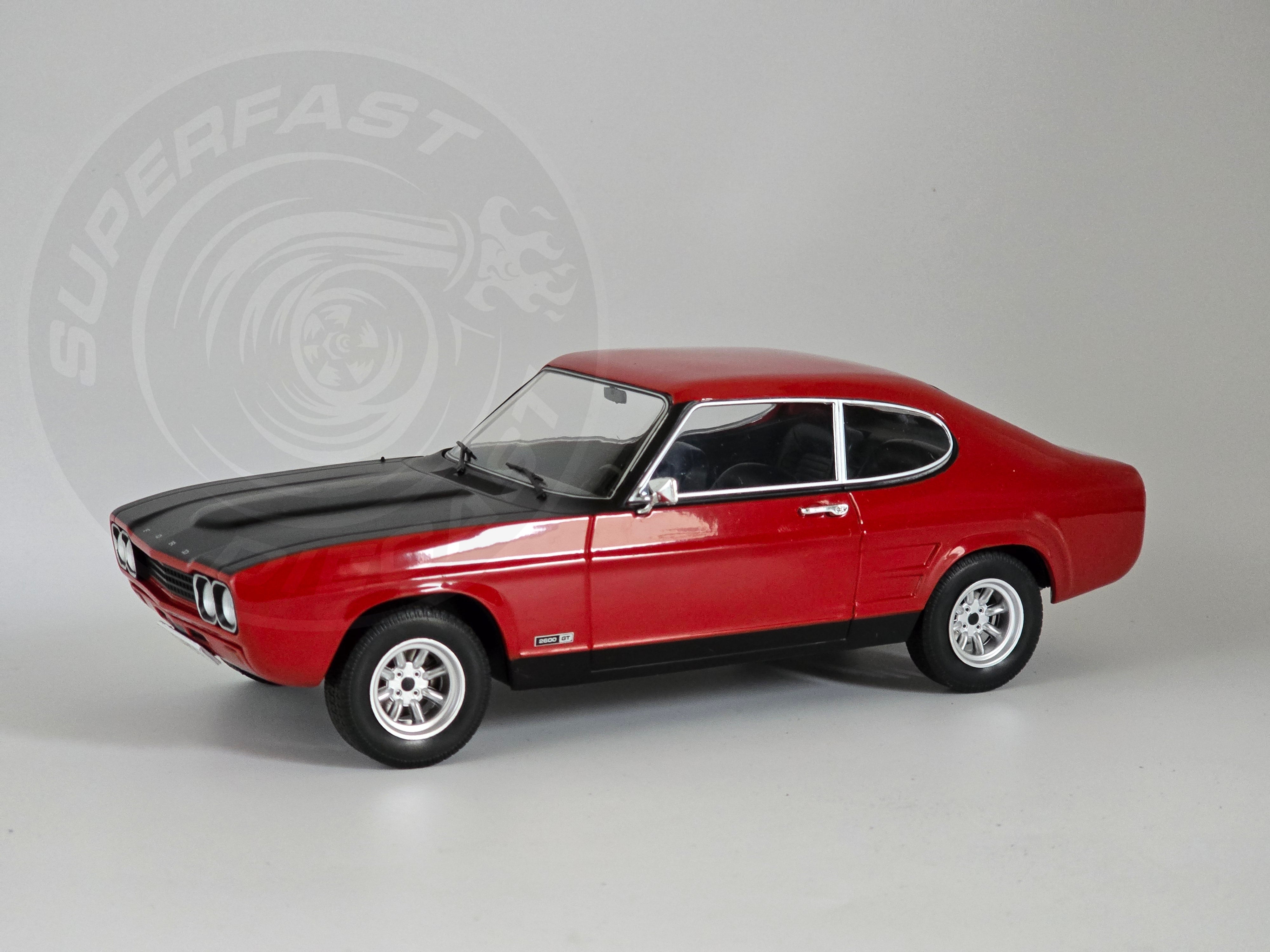MCG 1:18 Scale Diecast 1970 Ford Capri MK1 RS 2600, Red - MCG18538