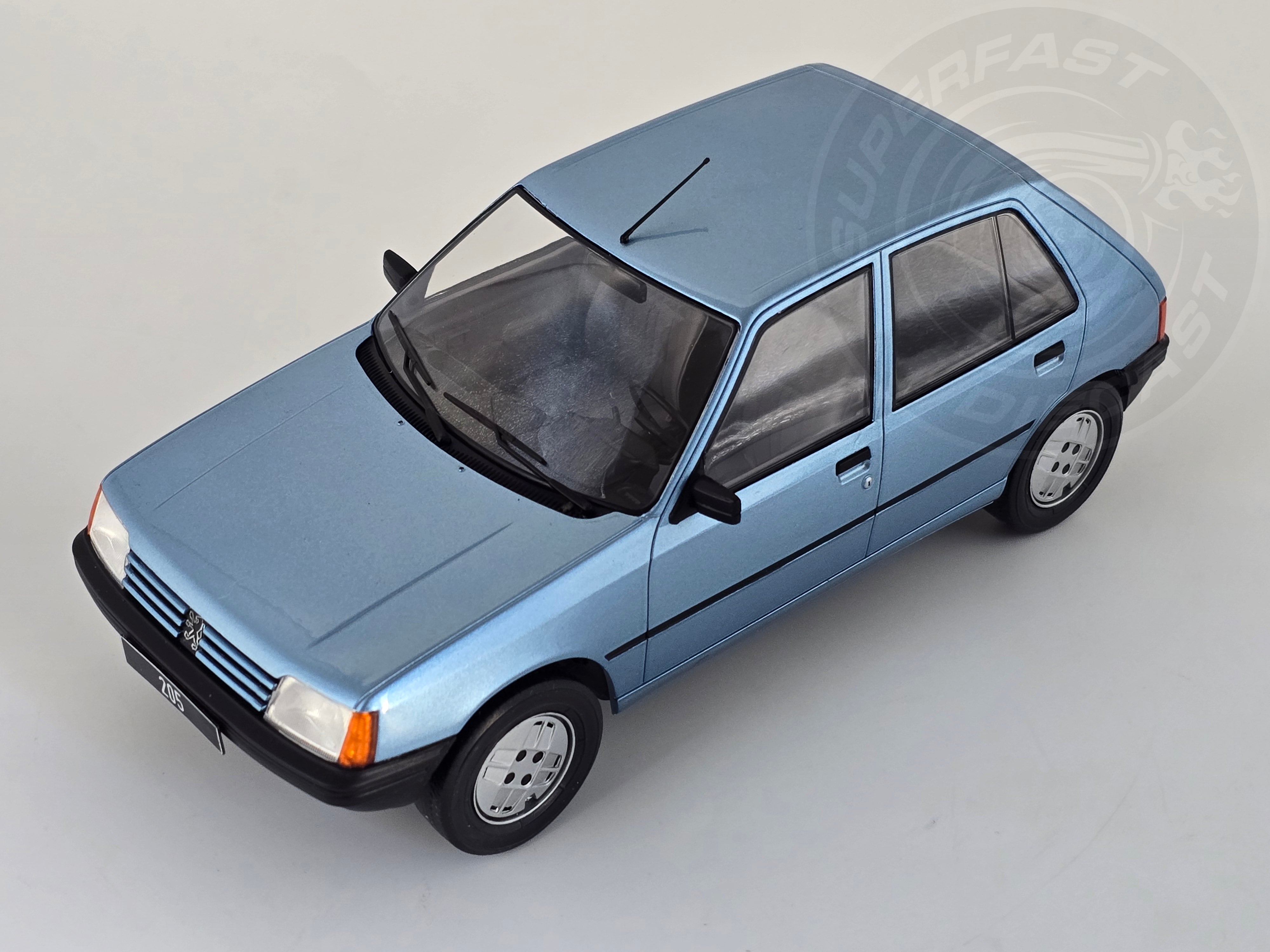 MCG 1:18 Scale - 1984 Peugeot 205, Light Blue - MCG18491