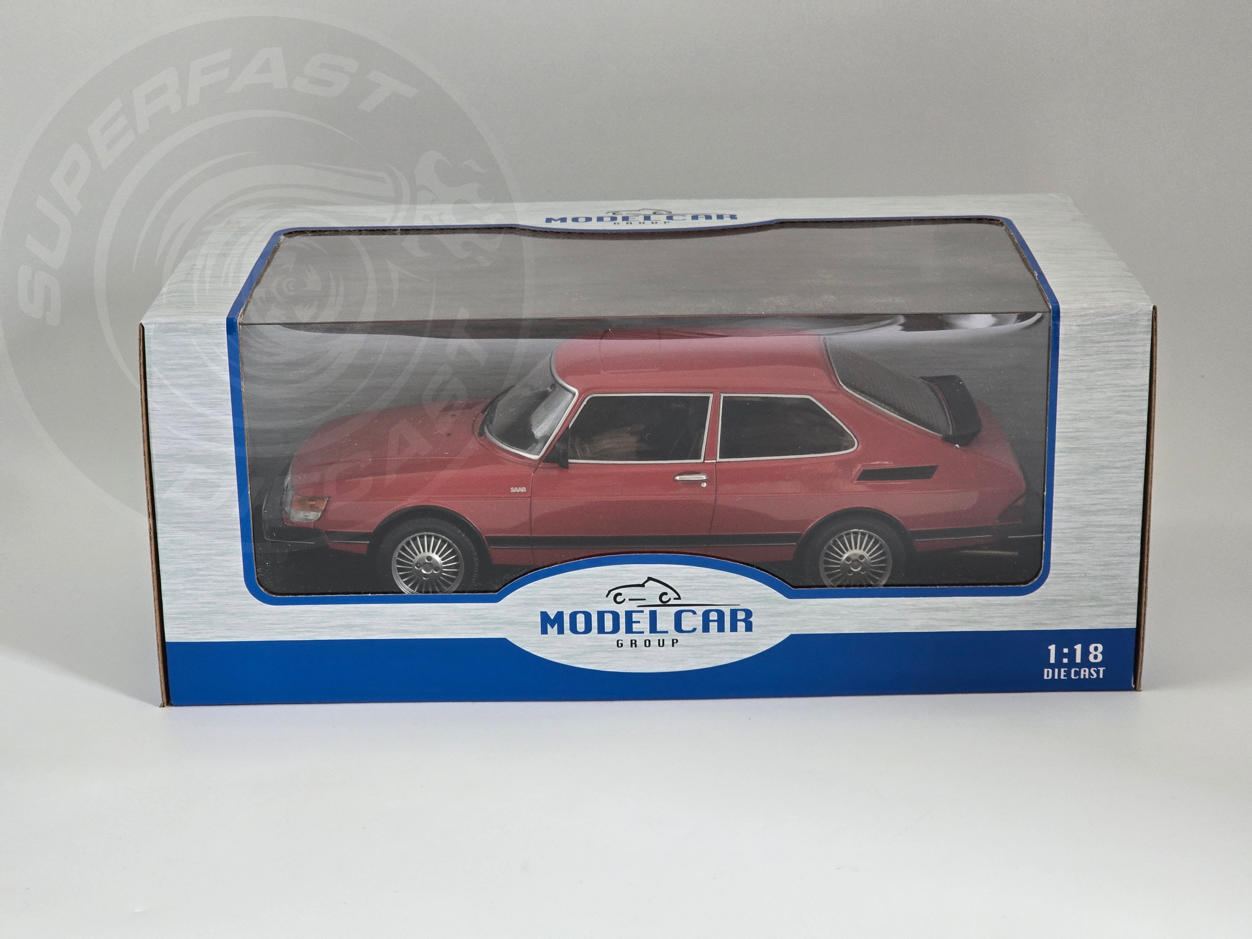 MCG 1:18 Scale Diecast Model Car - Saab 900 Turbo in Red - 1981