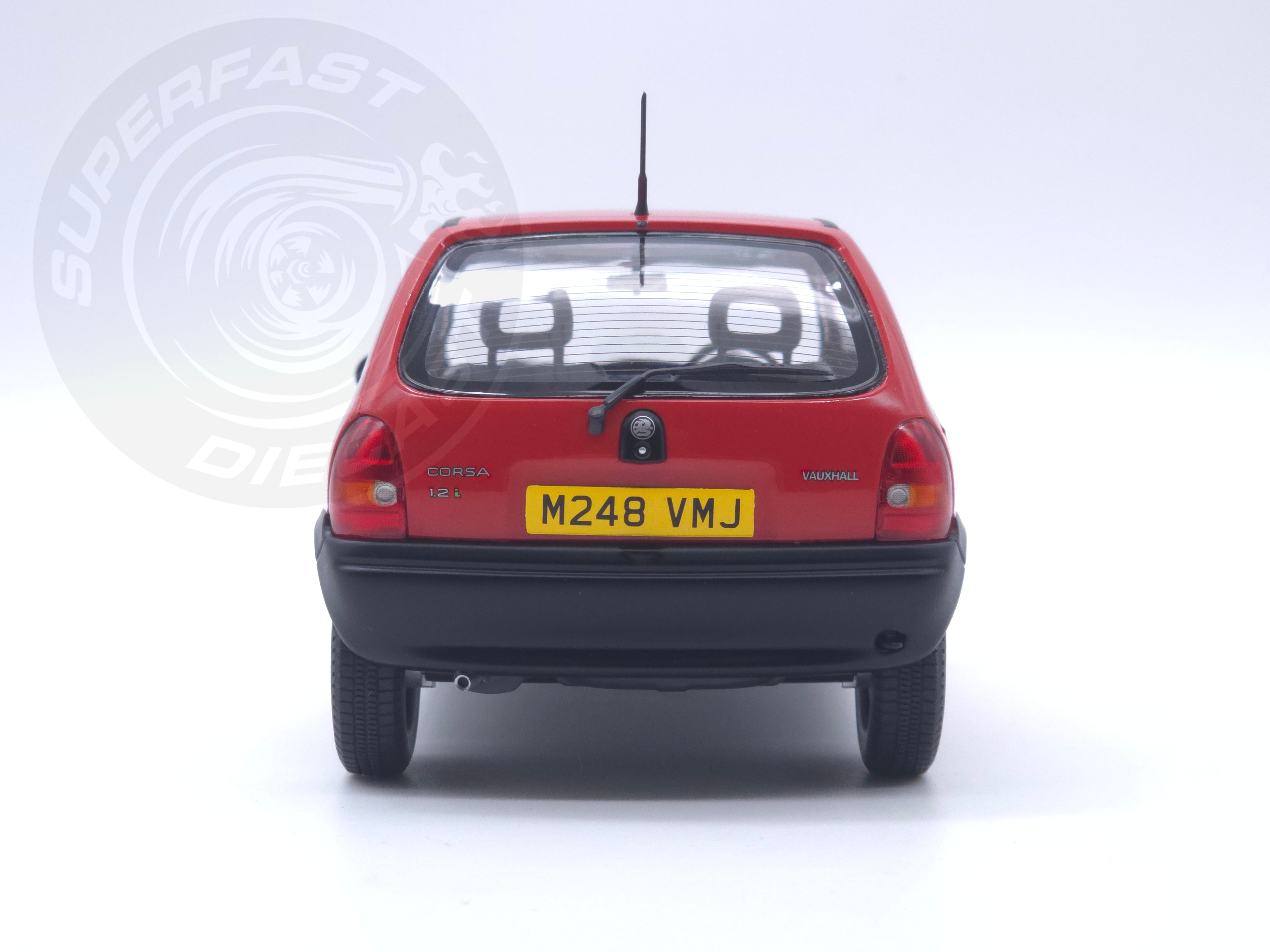 MCG 1:18 Scale Diecast - 1993 Vauxhall Corsa Merit (UK Exclusive RHD), Red - MCG18845