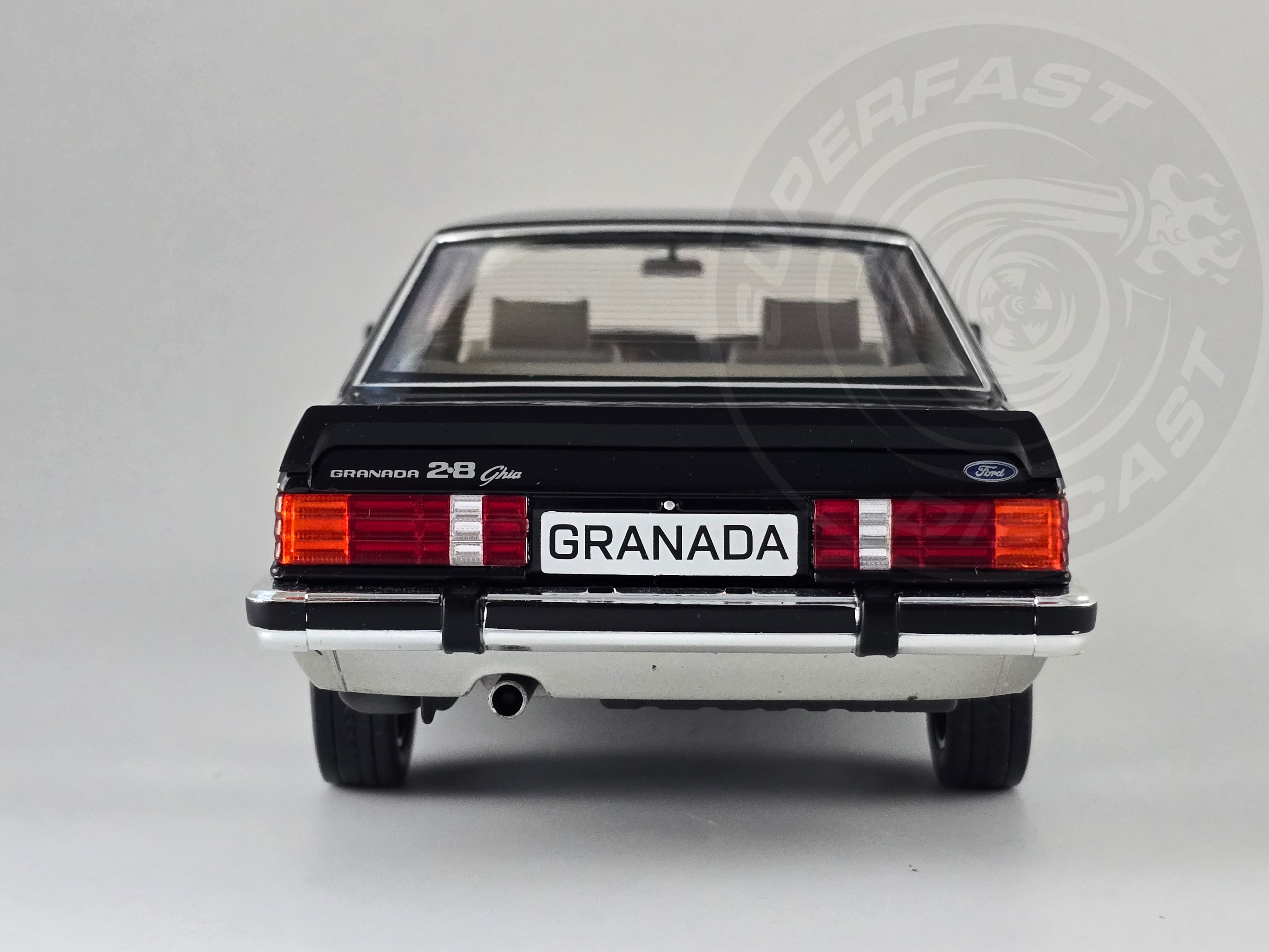 MCG 1:18 Scale Diecast MCG 1:18 Scale Diecast Ford Granada MK II 2.8 Injection, Black/Grey - MCG18536