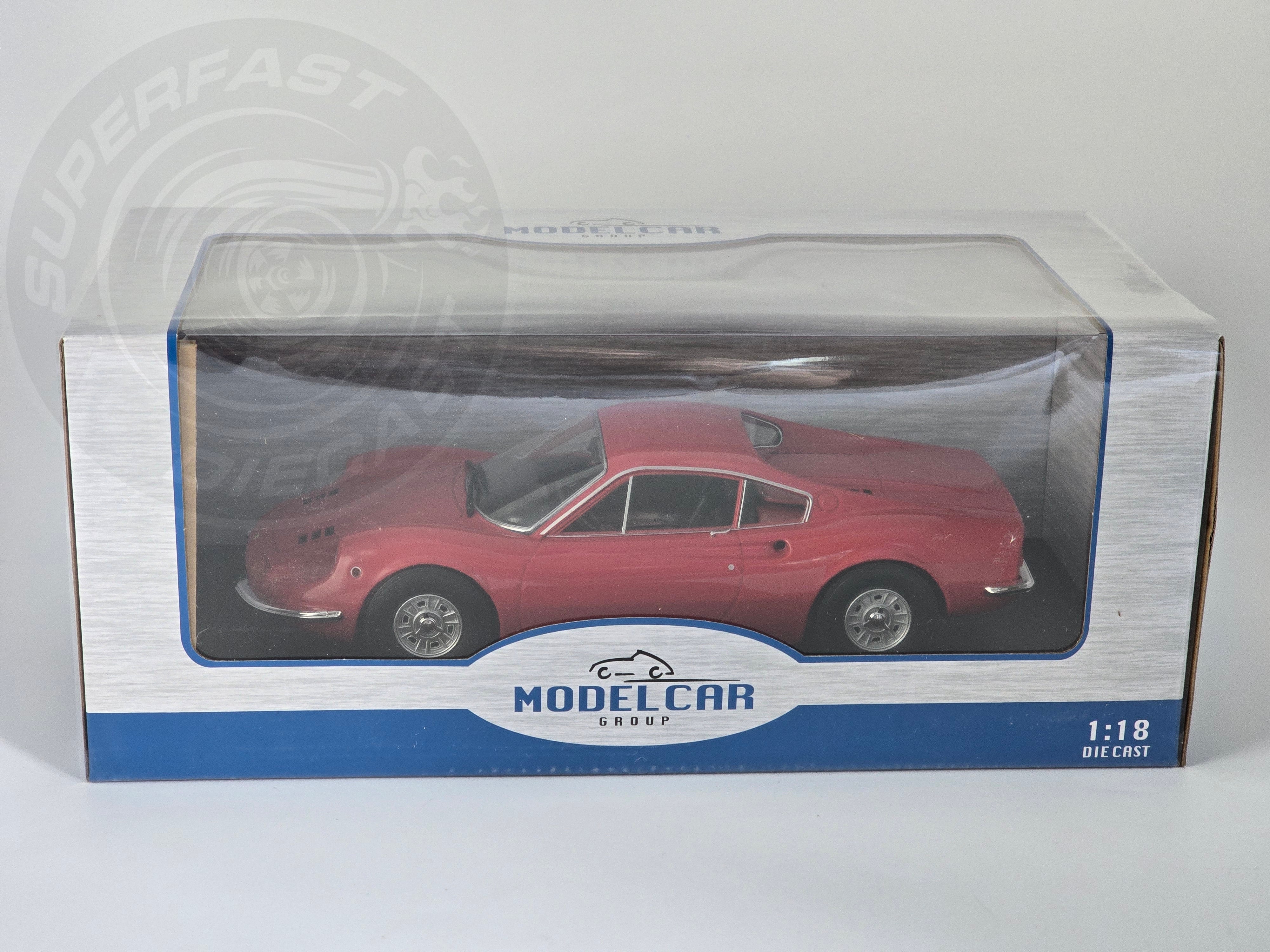 MCG 1:18 Diecast  - 1969 Ferrari Dino 246 GT, Red - MCG18169