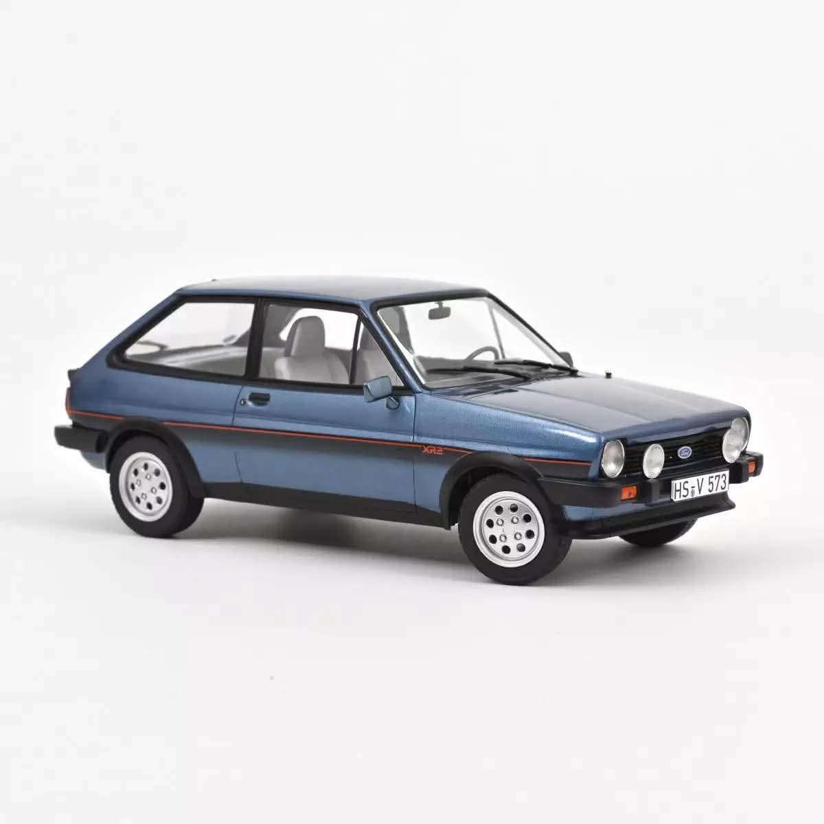 NoRev 1:18 Scale Diecast Model Car, 1981 Ford Fiesta Mk 1 XR2, Blue Metallic - NV182744