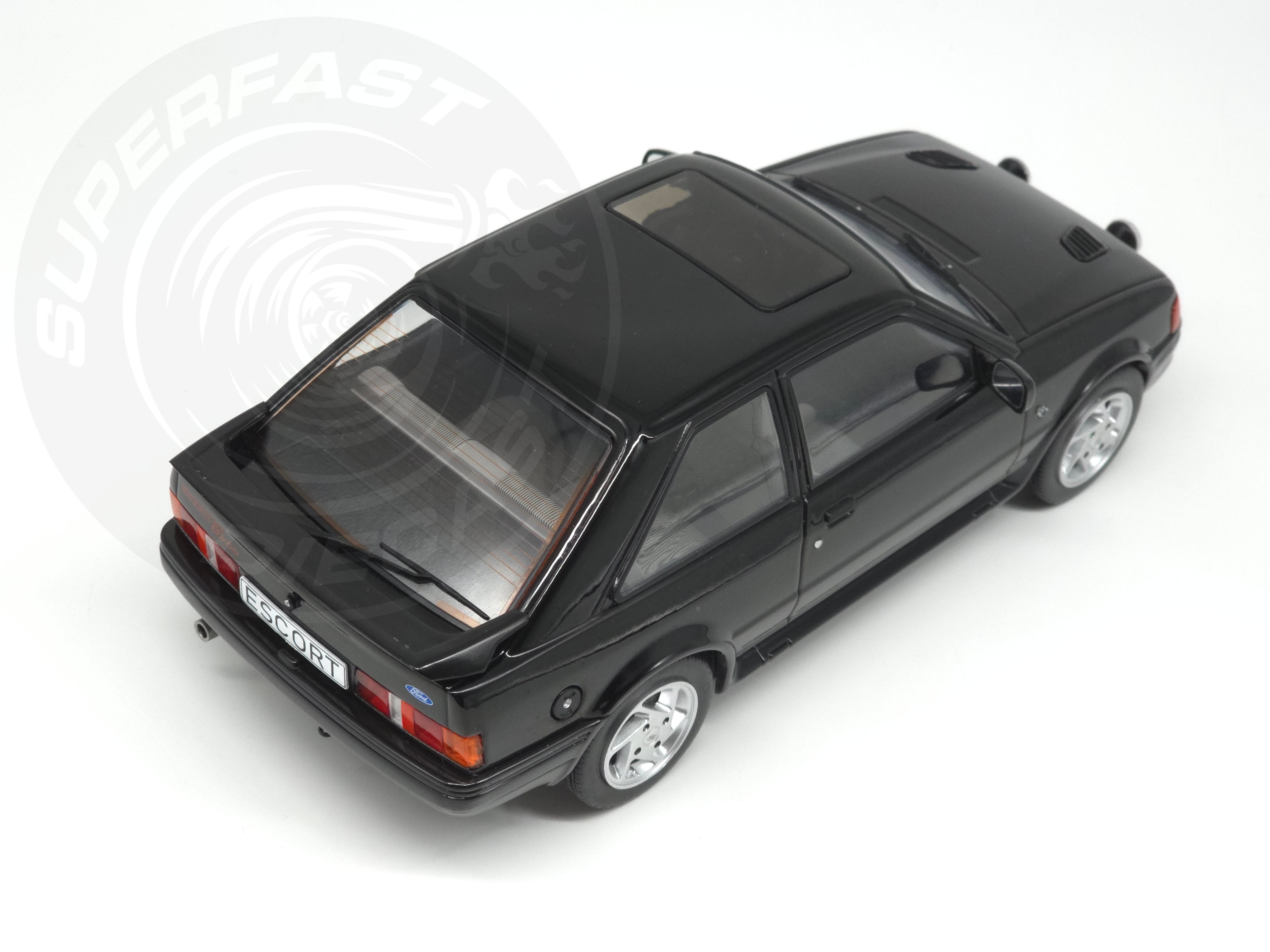MCG 1:18 1990 Ford Escort Mk4 RS Turbo (Series 2) - Black - MCG18546