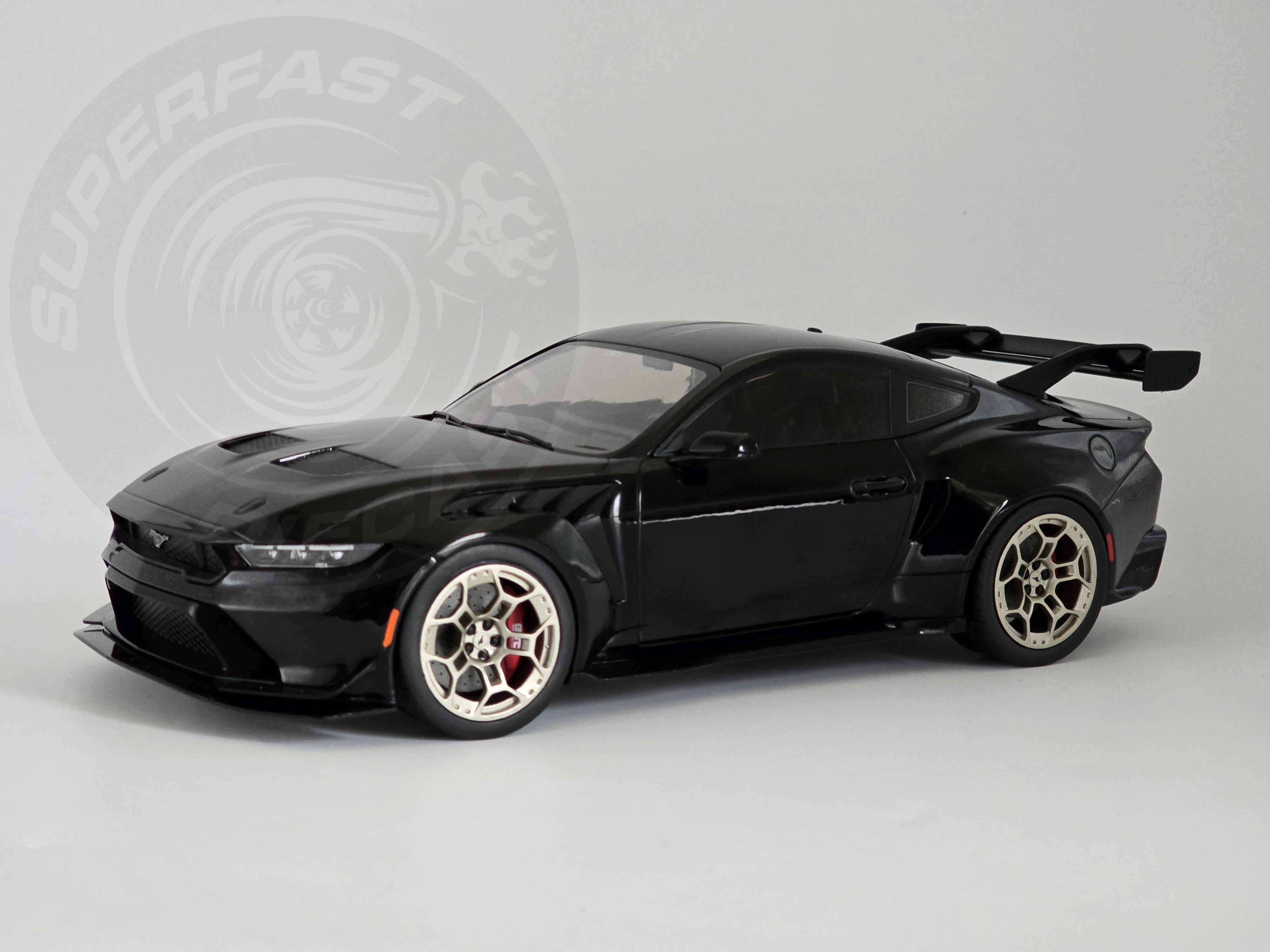 IXO 1:18 Scale - 2025 Ford Mustang GTD, Black - MCG18578