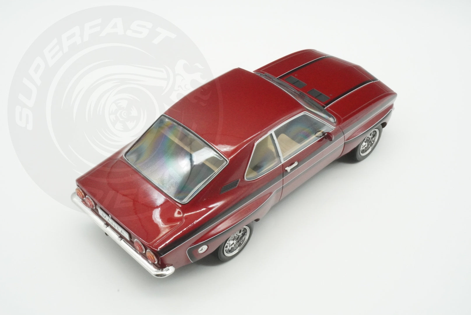 MCG 1:18 Scale Diecast - 1974 Opel Manta A Irmscher, Dark Red - MCG18427