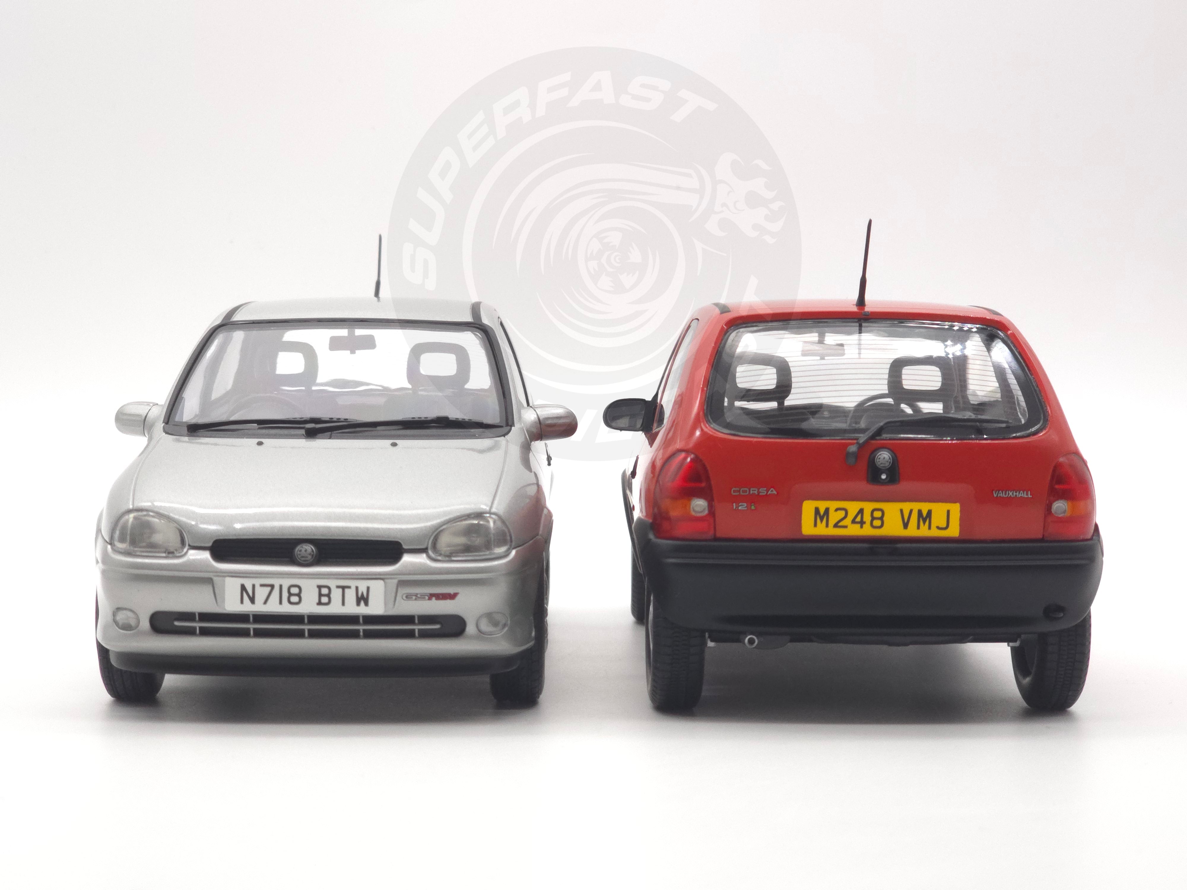 MCG 1:18 Scale Diecast - 1993 Vauxhall Corsa GSi (UK Exclusive RHD), Silver - MCG18846