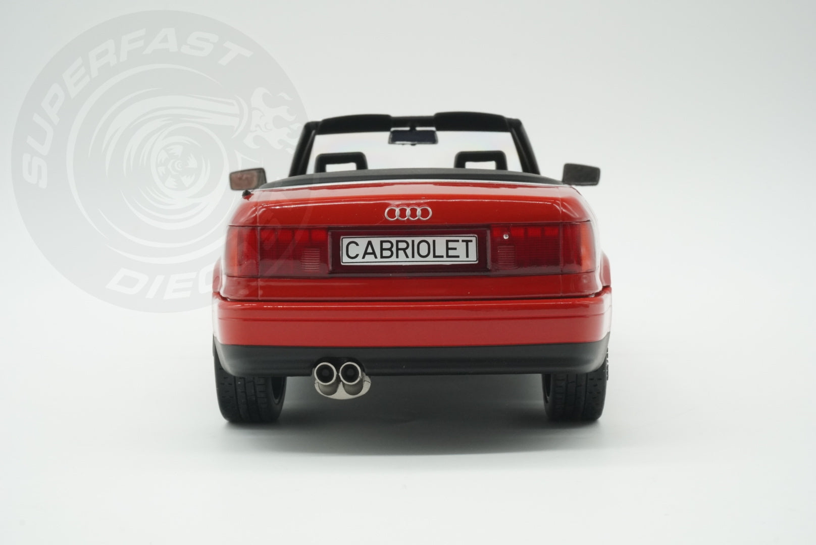 MCG 1:18 Scale Diecast - 1991 Audi 80 Cabriolet, Red - MCG181224