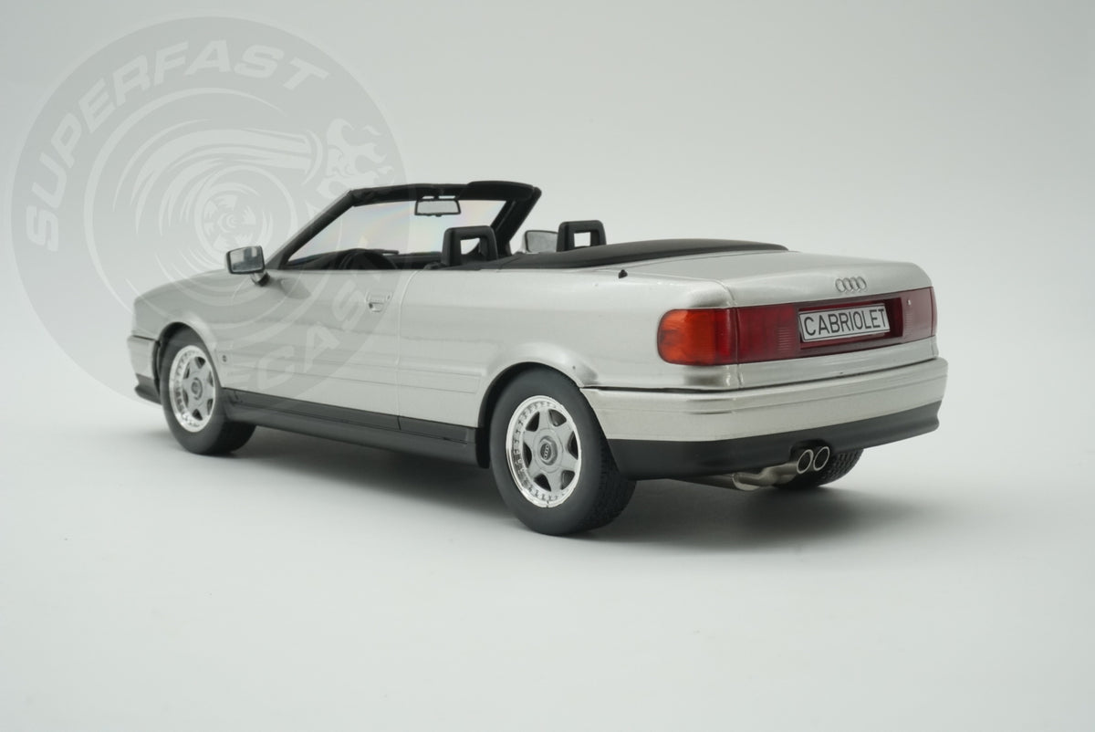 MCG 1:18 Scale Diecast -  1991 Audi 80 Cabriolet, Silver - MCG181225