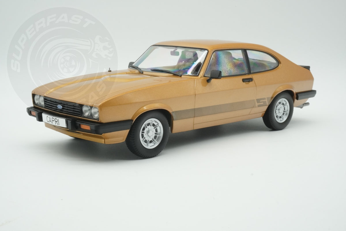 MCG 1:18 Scale Diecast - Ford Capri Mk III, Gold - MCG18399