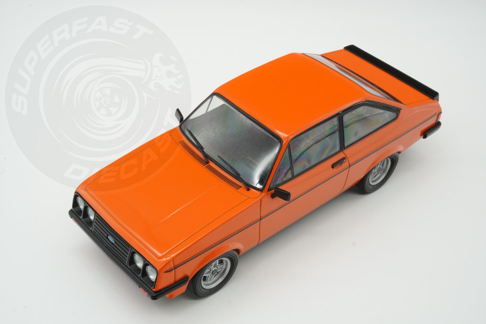 MCG 1:18 Scale Diecast Model Car -  Ford Escort Mk2 RS2000 in Orange - Limited Edition - MCG181310MCW