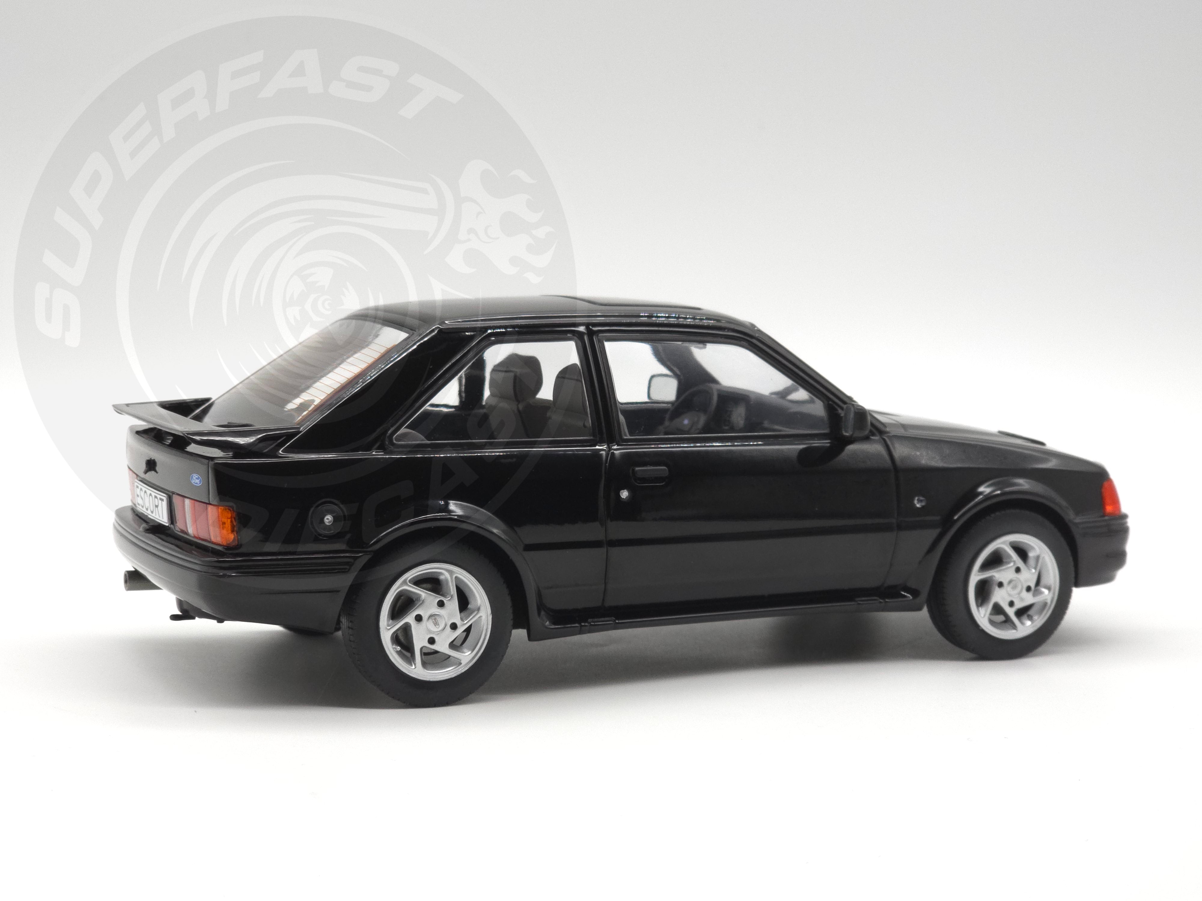MCG 1:18 1990 Ford Escort Mk4 RS Turbo (Series 2) - Black - MCG18546