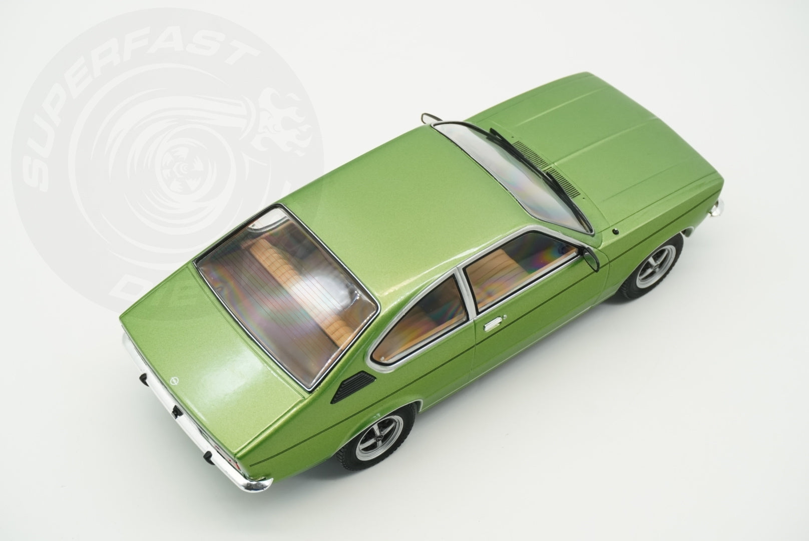 MCG 1:18 Scale Diecast Model Car - 1977 Opel Kadett C Coupe 1.2s, Green - MCG18599